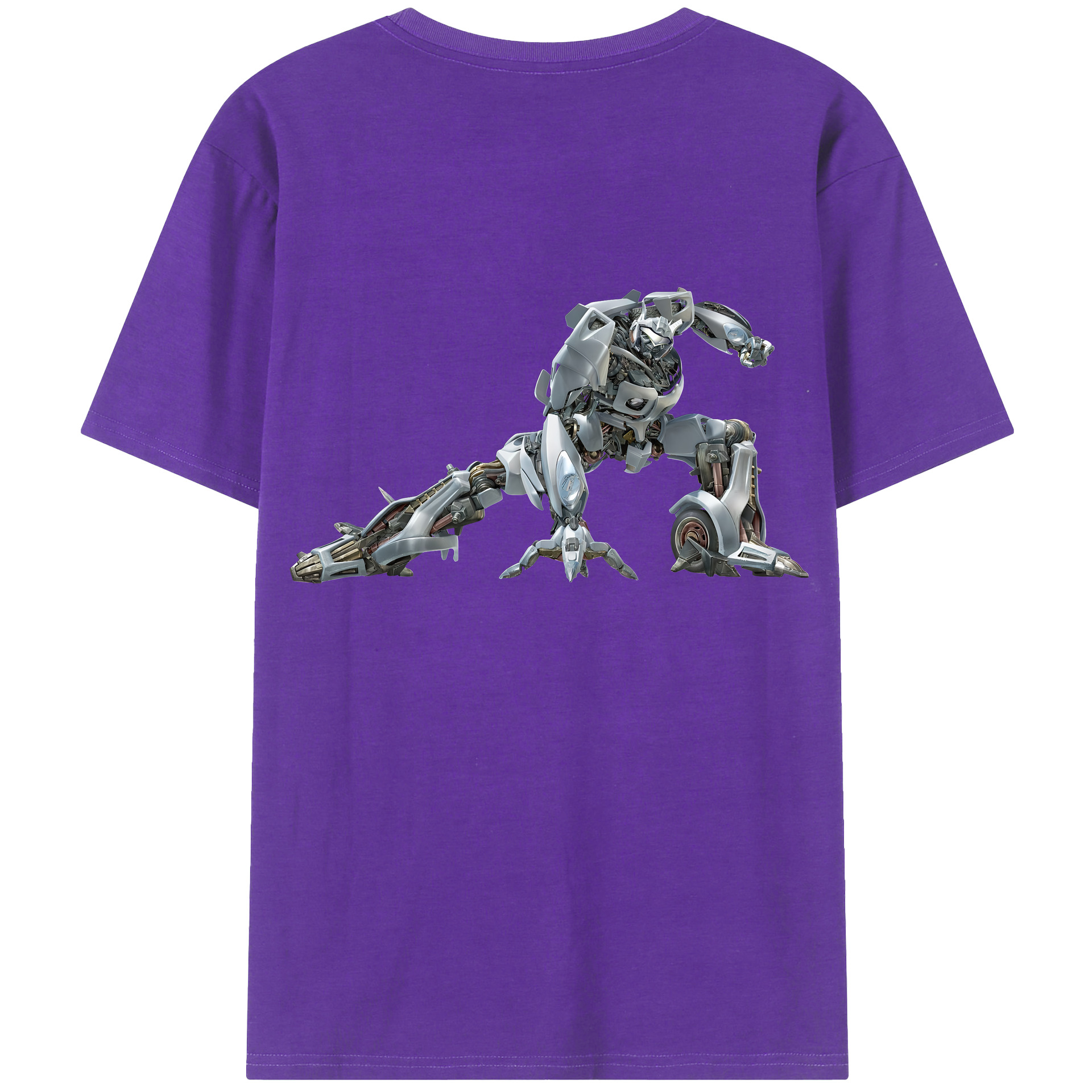 （画像用） Transformers トランスフォーマー 綿100％ メンズ半袖Tシャツ（バックプリント） 通気性