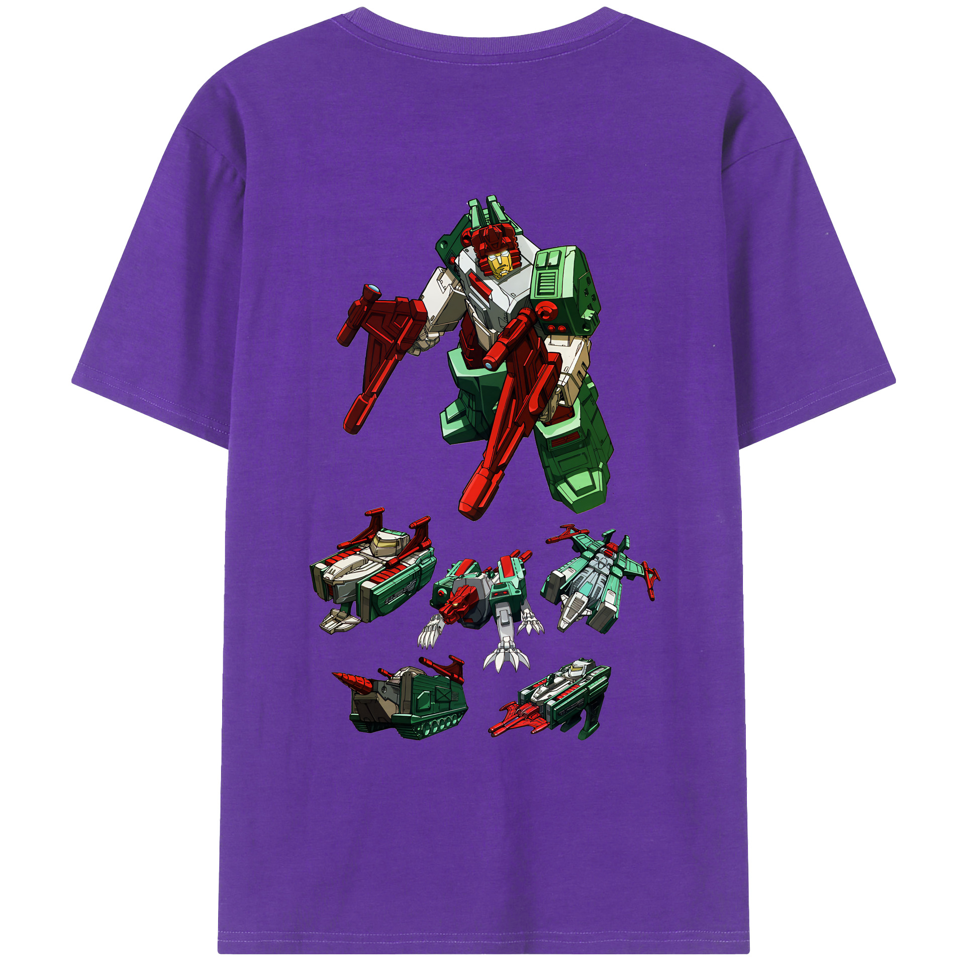 （画像用） Transformers トランスフォーマー 綿100％ メンズ半袖Tシャツ（バックプリント） 通気性