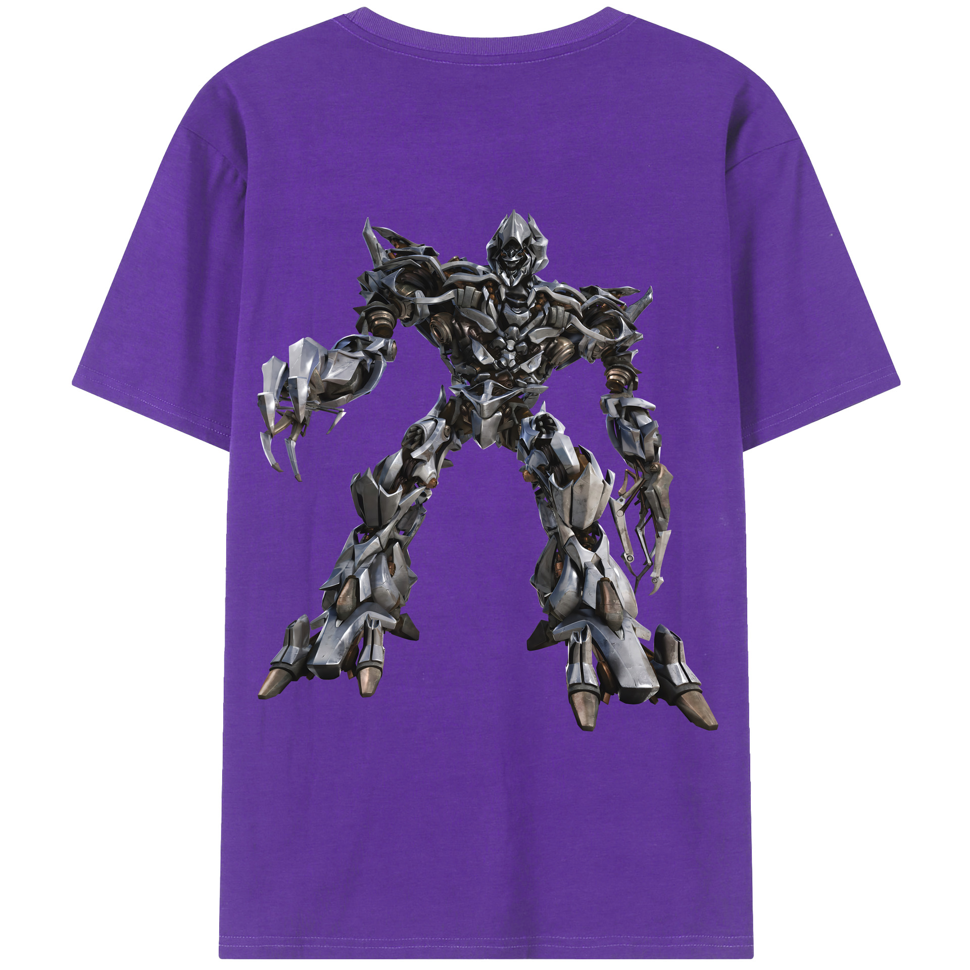（画像用） Transformers トランスフォーマー 綿100％ メンズ半袖Tシャツ（バックプリント） 通気性