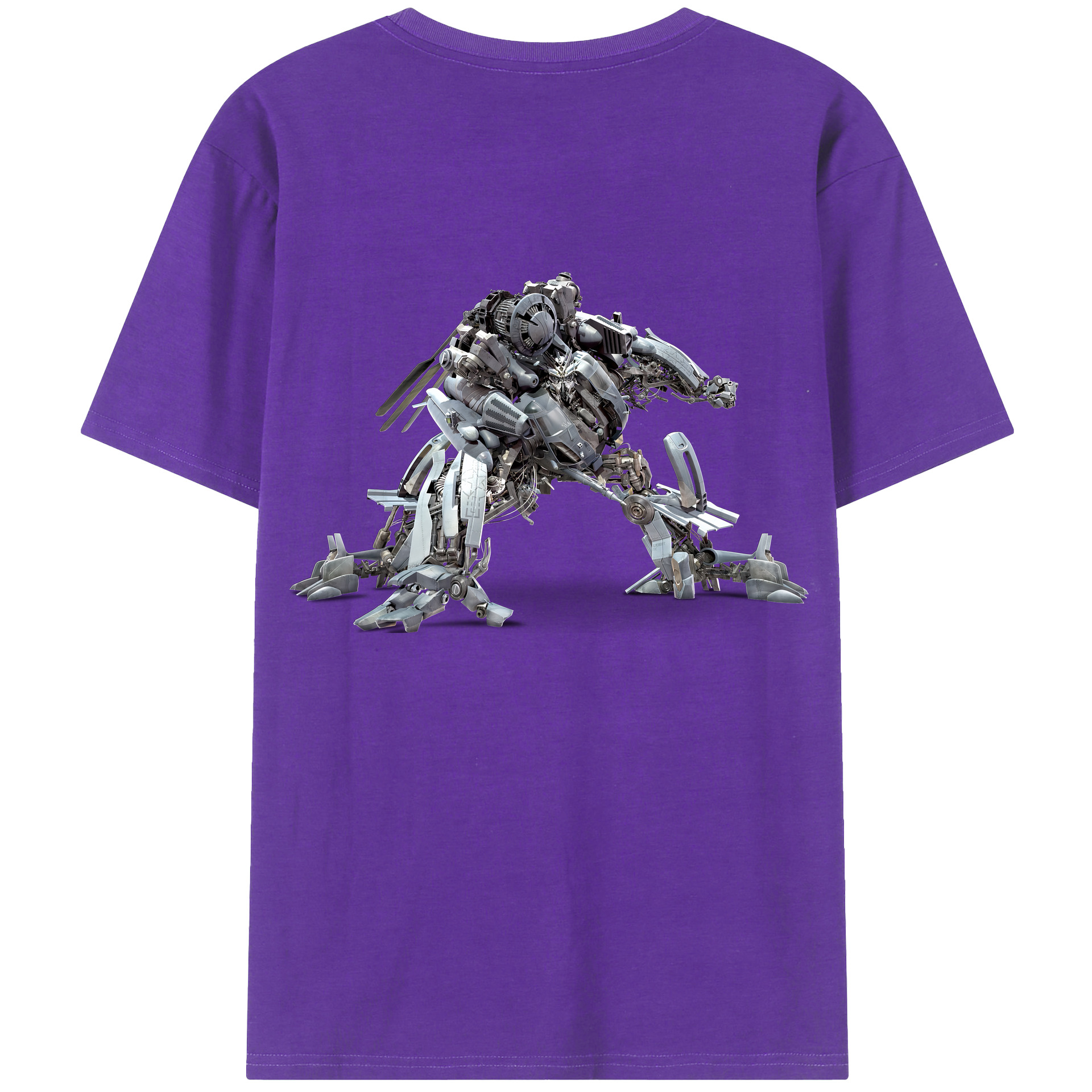 （画像用） Transformers トランスフォーマー 綿100％ メンズ半袖Tシャツ（バックプリント） 通気性