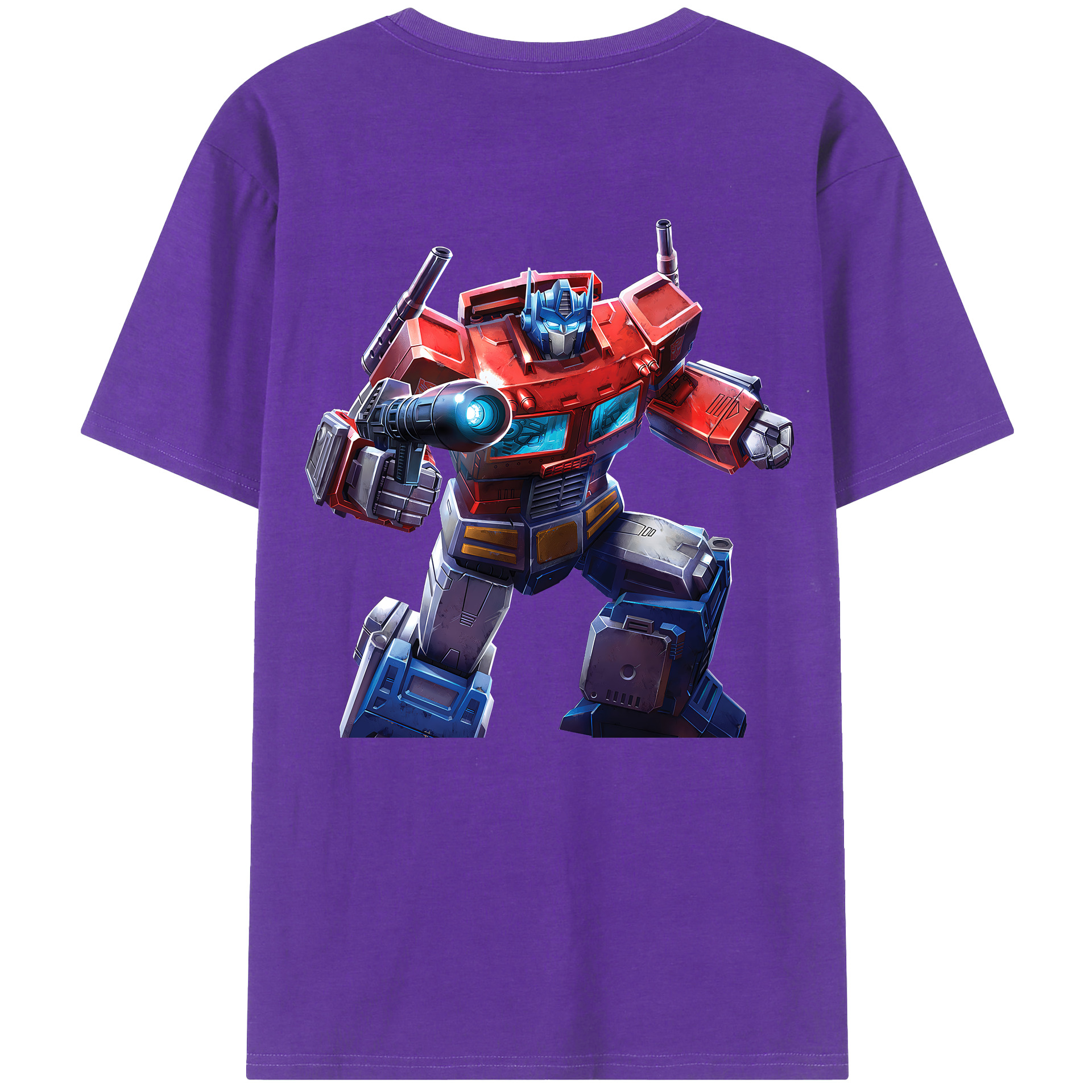（画像用） Transformers トランスフォーマー 綿100％ メンズ半袖Tシャツ（バックプリント） 通気性