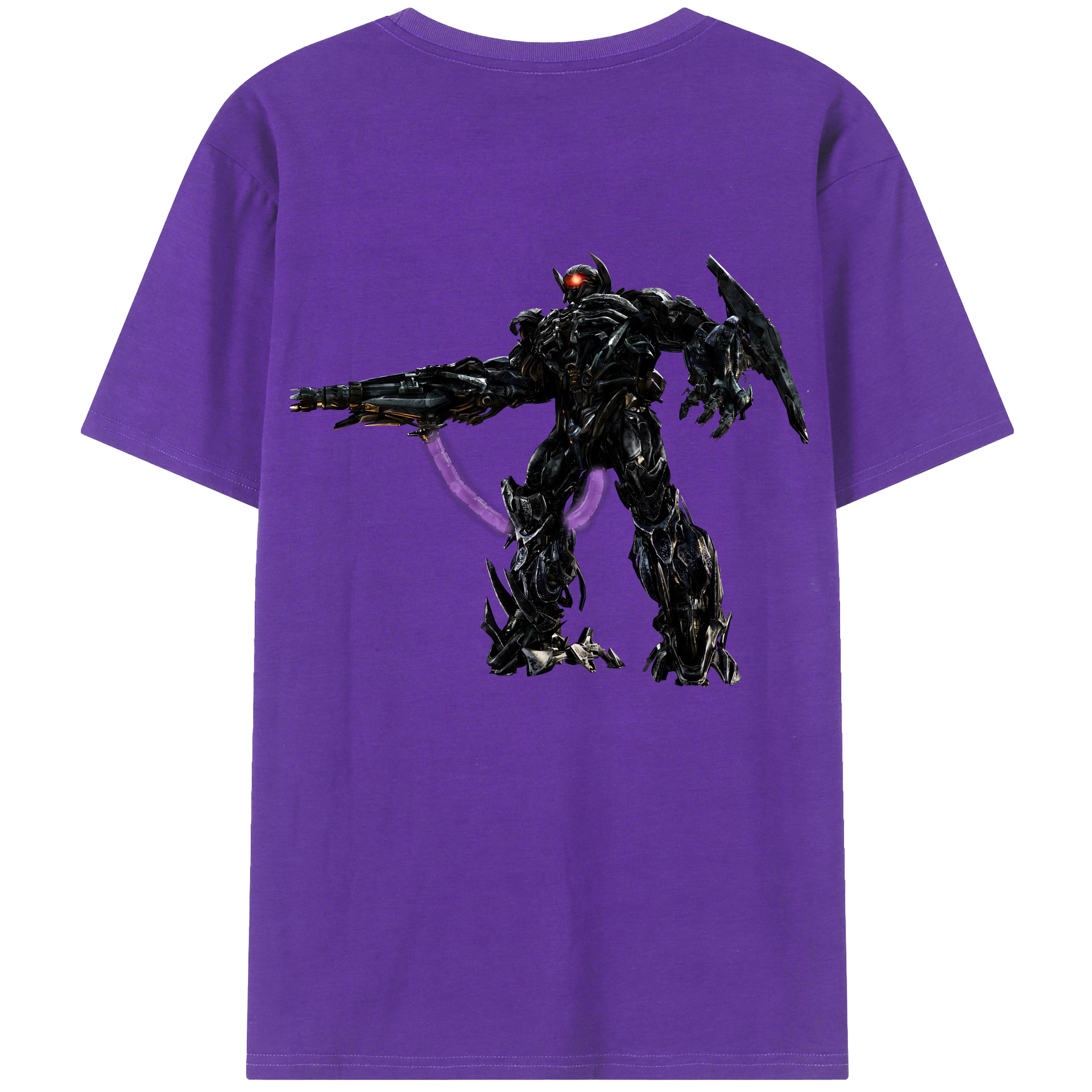 （画像用） Transformers トランスフォーマー 綿100％ メンズ半袖Tシャツ（バックプリント） 通気性