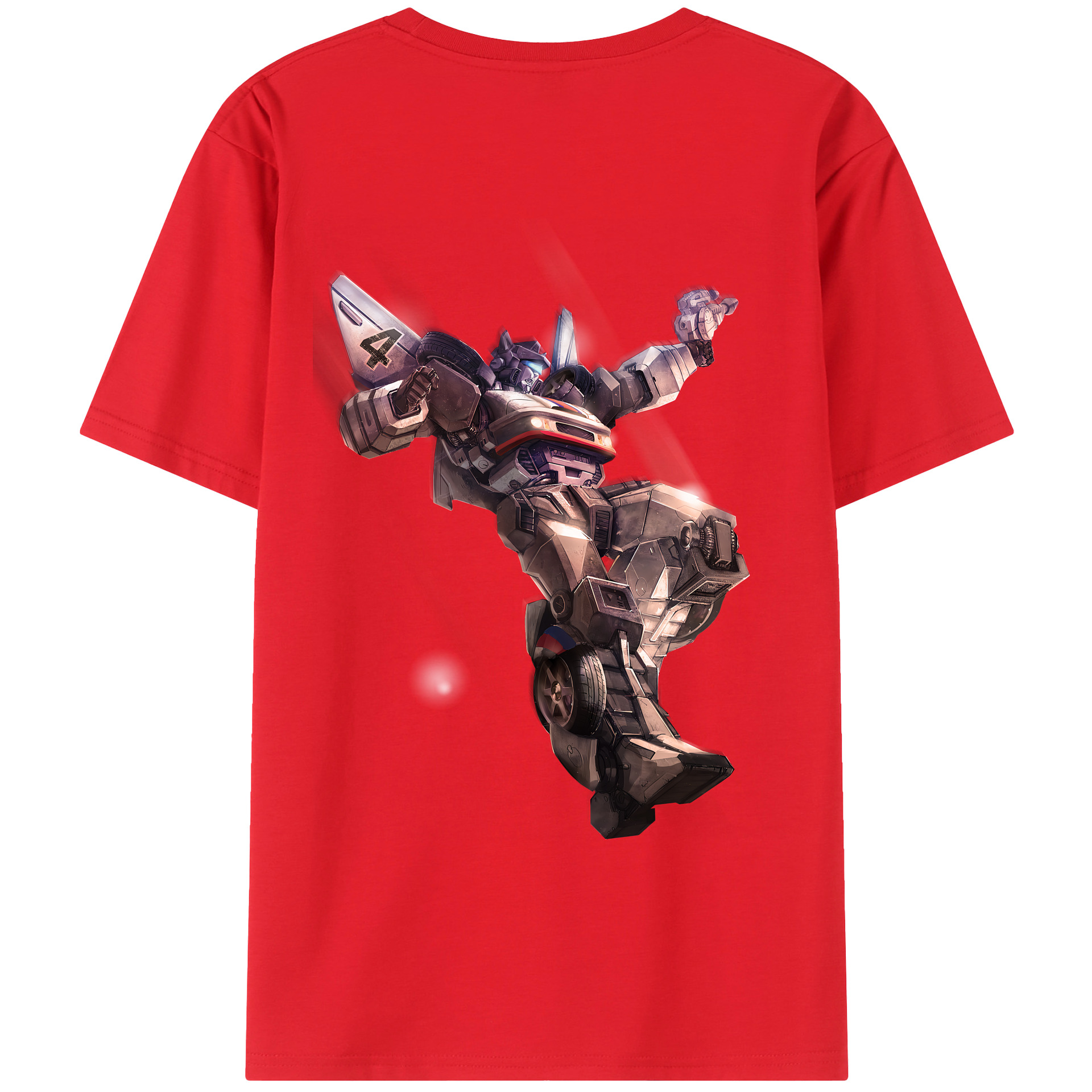 （画像用） Transformers トランスフォーマー 綿100％ メンズ半袖Tシャツ（バックプリント） 通気性