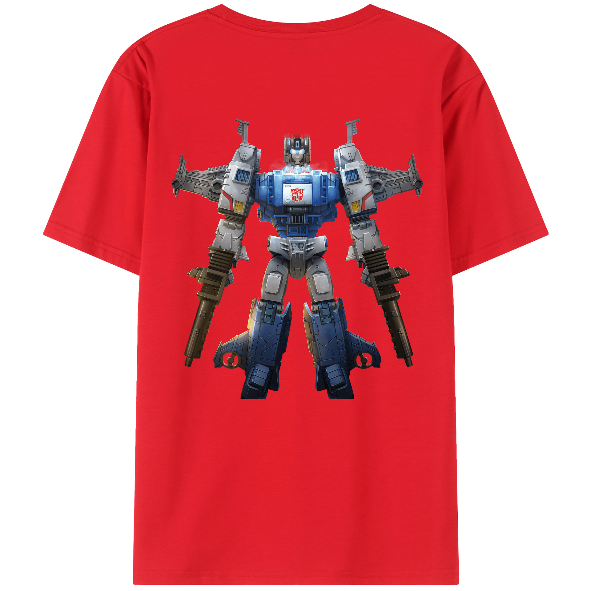 （画像用） Transformers トランスフォーマー 綿100％ メンズ半袖Tシャツ（バックプリント） 通気性