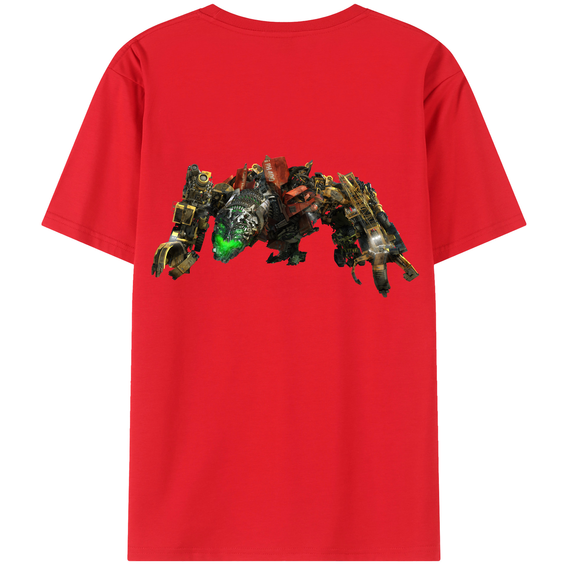（画像用） Transformers トランスフォーマー 綿100％ メンズ半袖Tシャツ（バックプリント） 通気性