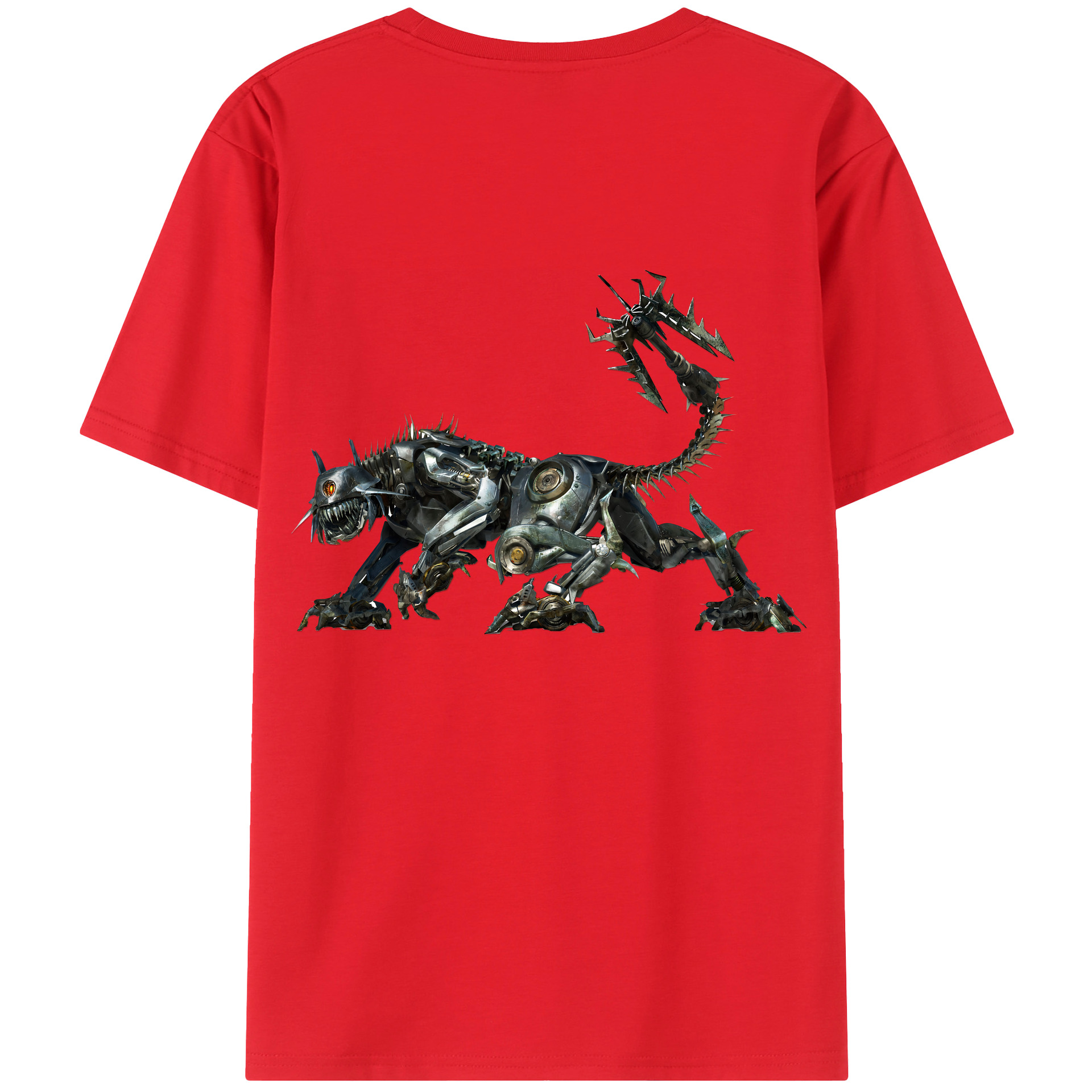 （画像用） Transformers トランスフォーマー 綿100％ メンズ半袖Tシャツ（バックプリント） 通気性