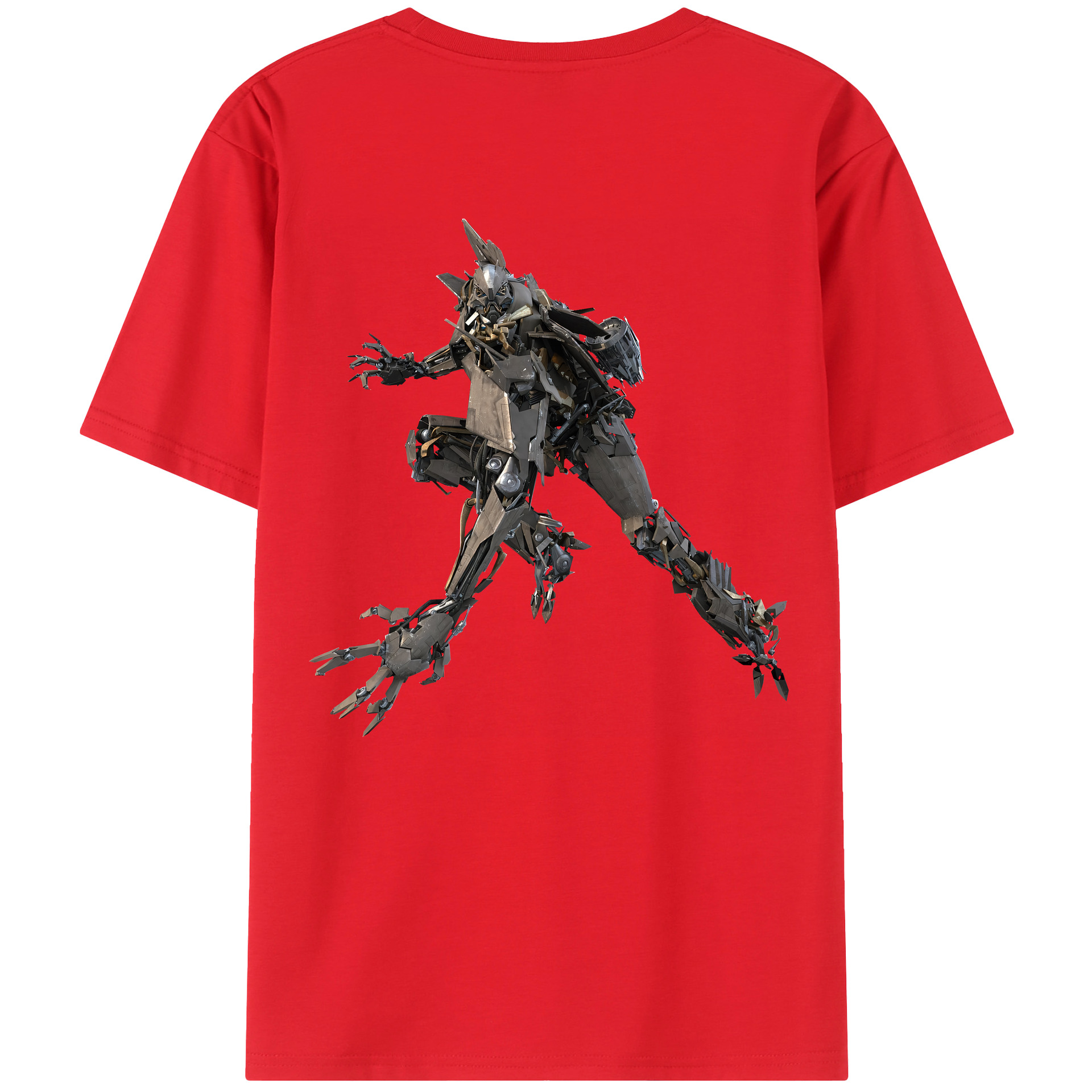 （画像用） Transformers トランスフォーマー 綿100％ メンズ半袖Tシャツ（バックプリント） 通気性