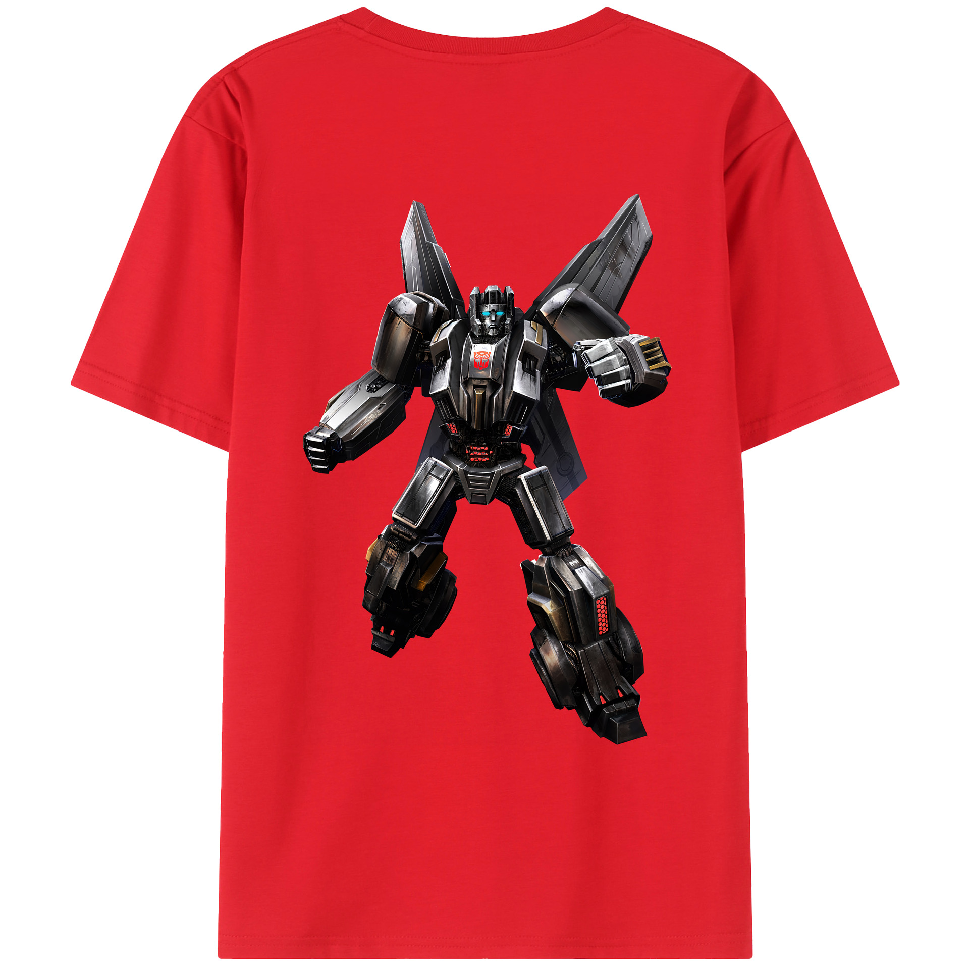 （画像用） Transformers トランスフォーマー 綿100％ メンズ半袖Tシャツ（バックプリント） 通気性