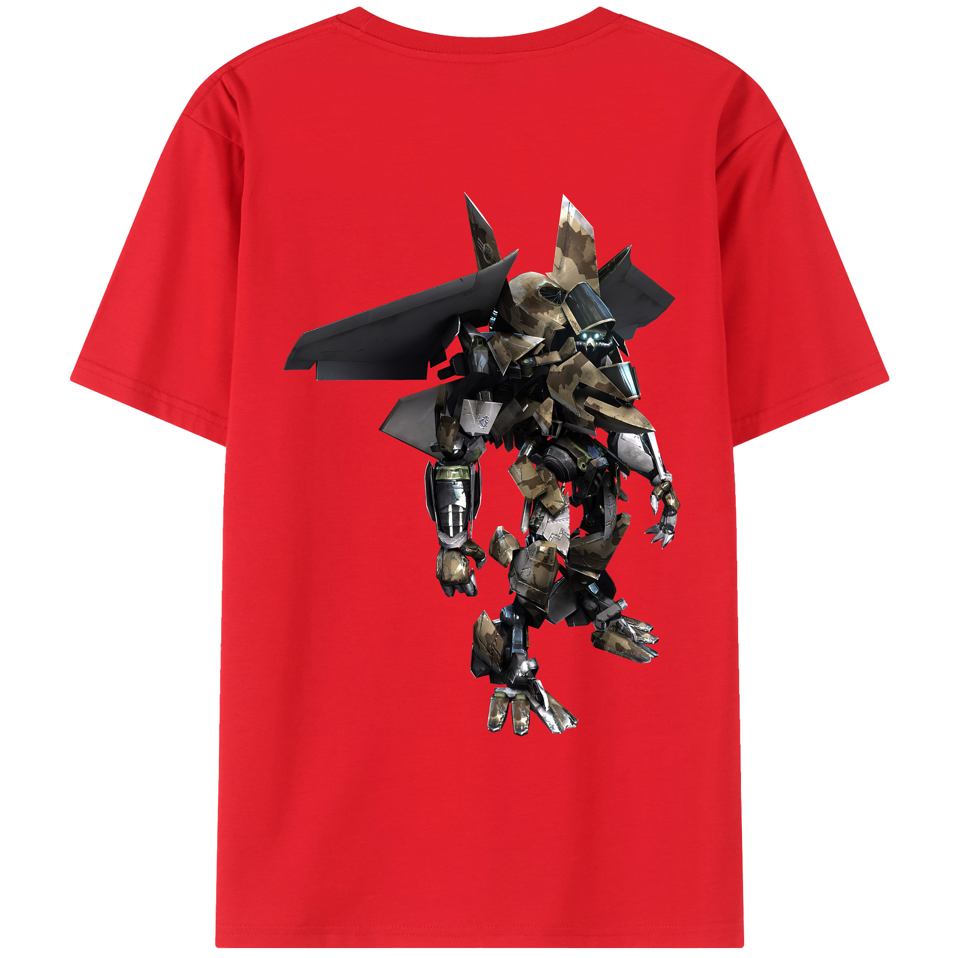 （画像用） Transformers トランスフォーマー 綿100％ メンズ半袖Tシャツ（バックプリント） 通気性