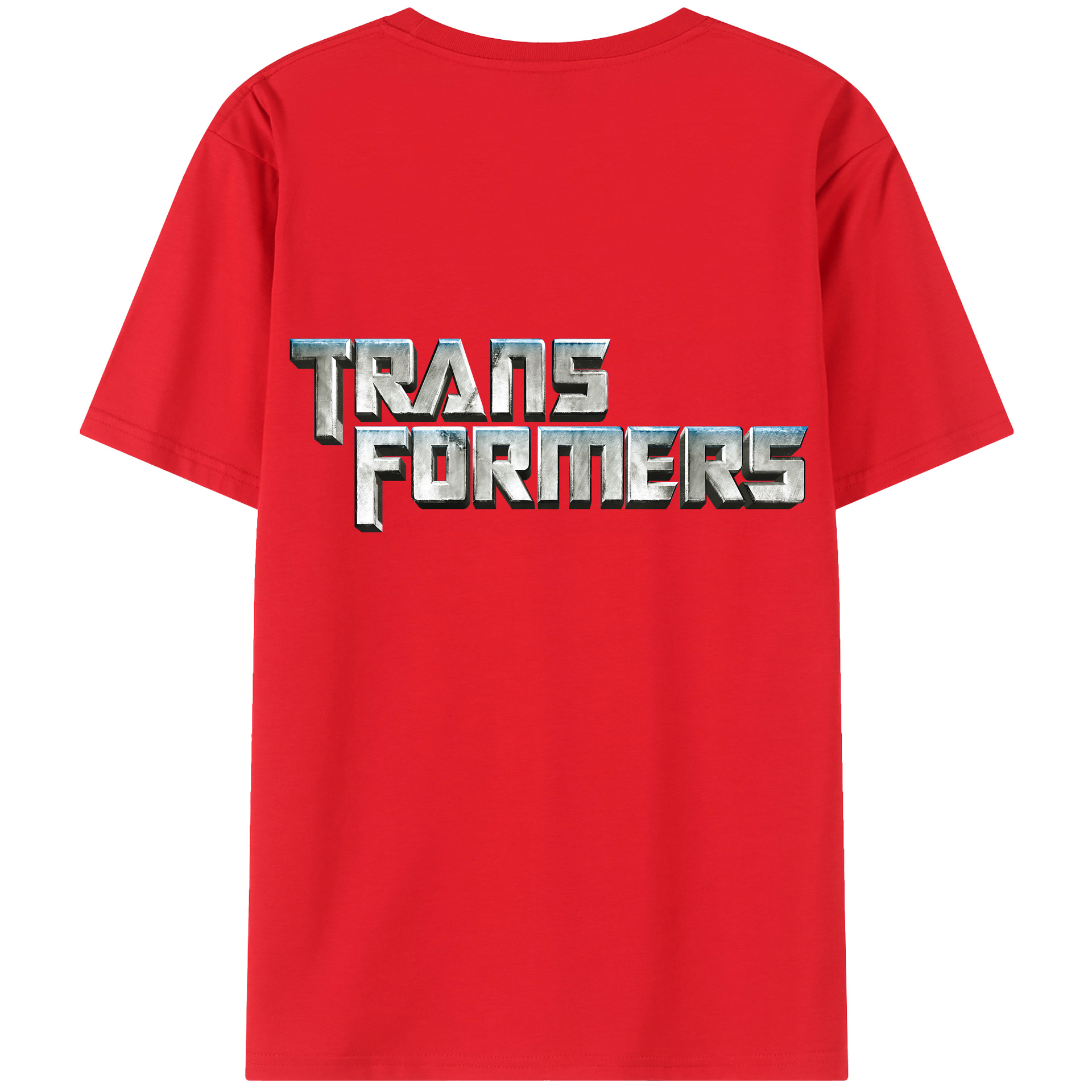 （画像用） Transformers トランスフォーマー 綿100％ メンズ半袖Tシャツ（バックプリント） 通気性