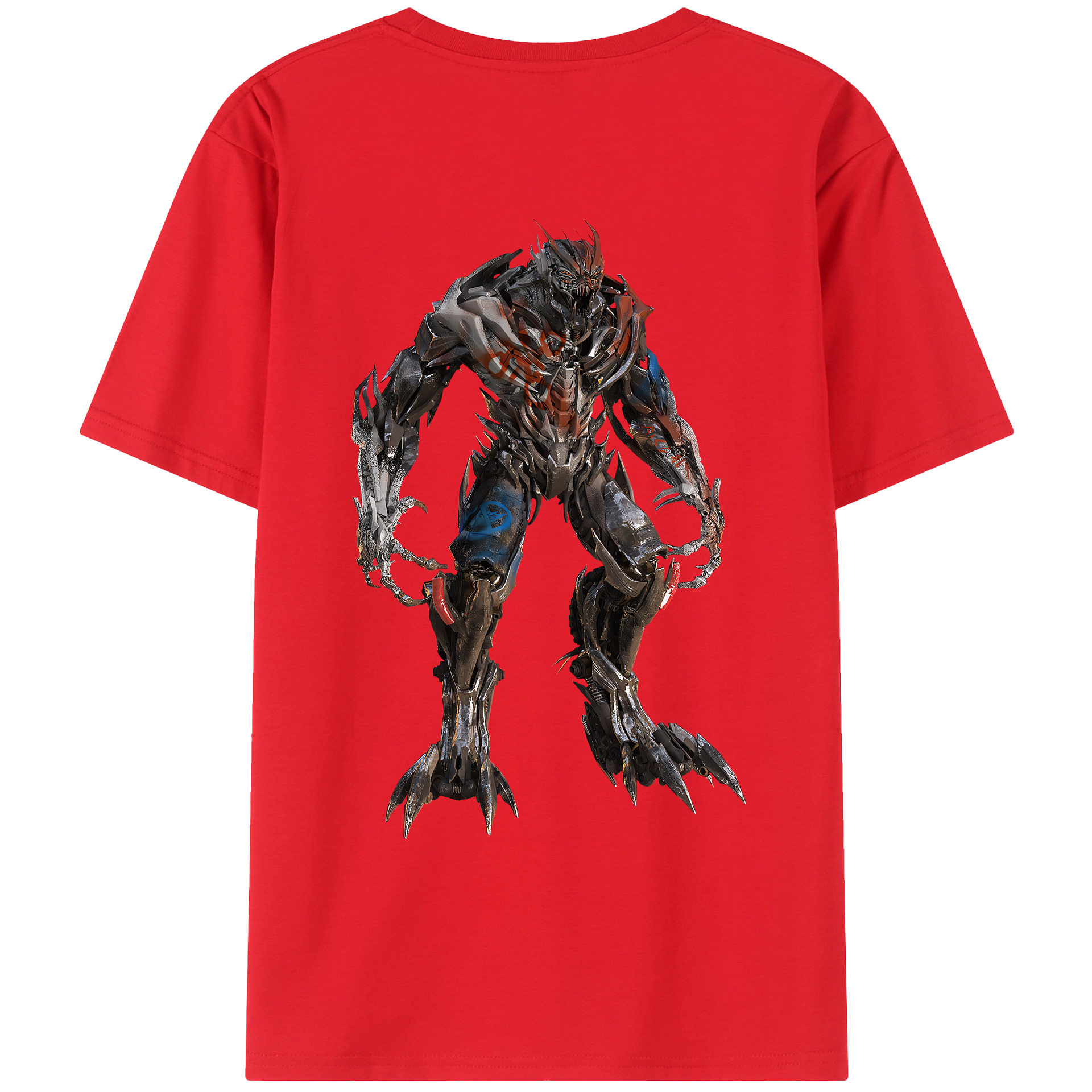 （画像用） Transformers トランスフォーマー 綿100％ メンズ半袖Tシャツ（バックプリント） 通気性