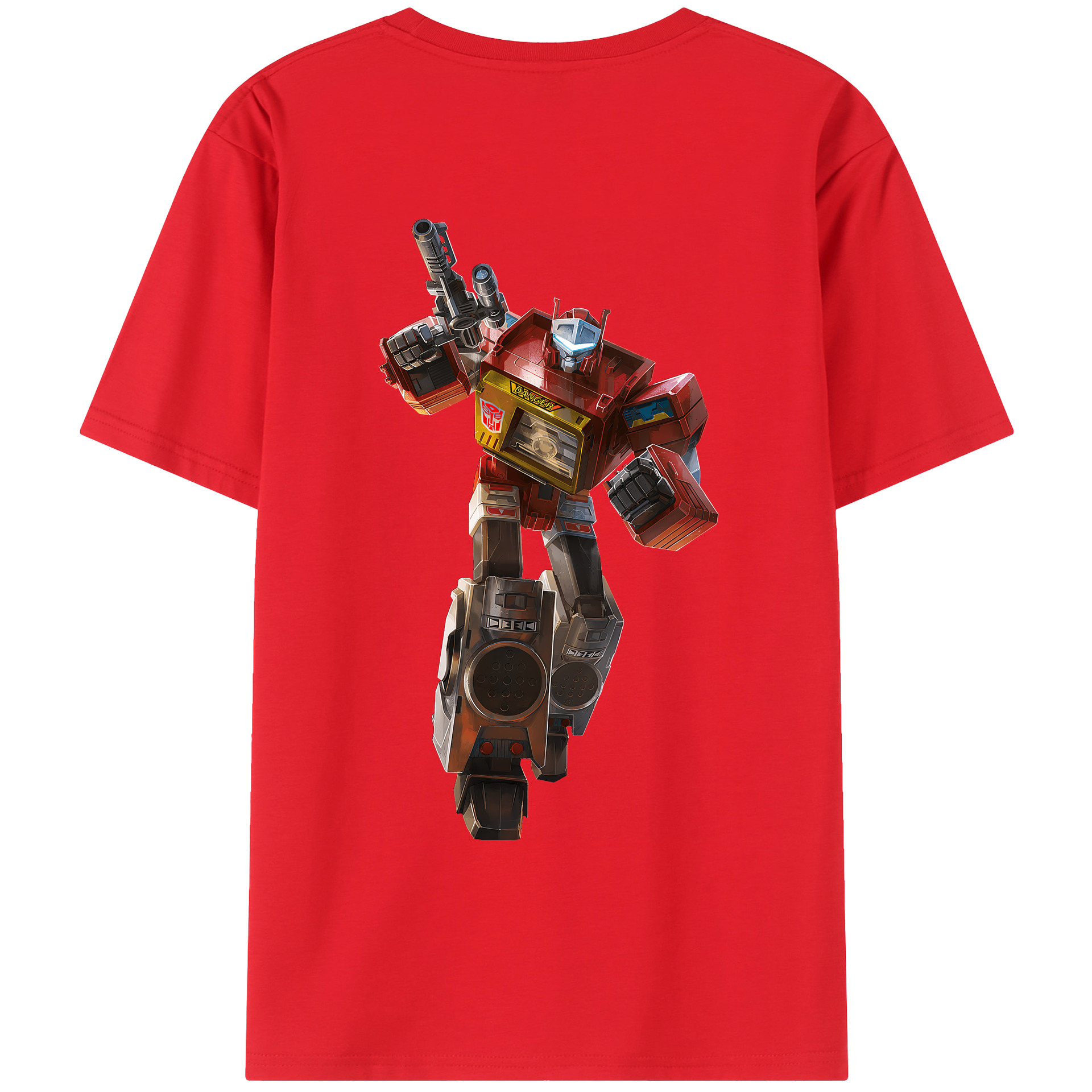 （画像用） Transformers トランスフォーマー 綿100％ メンズ半袖Tシャツ（バックプリント） 通気性