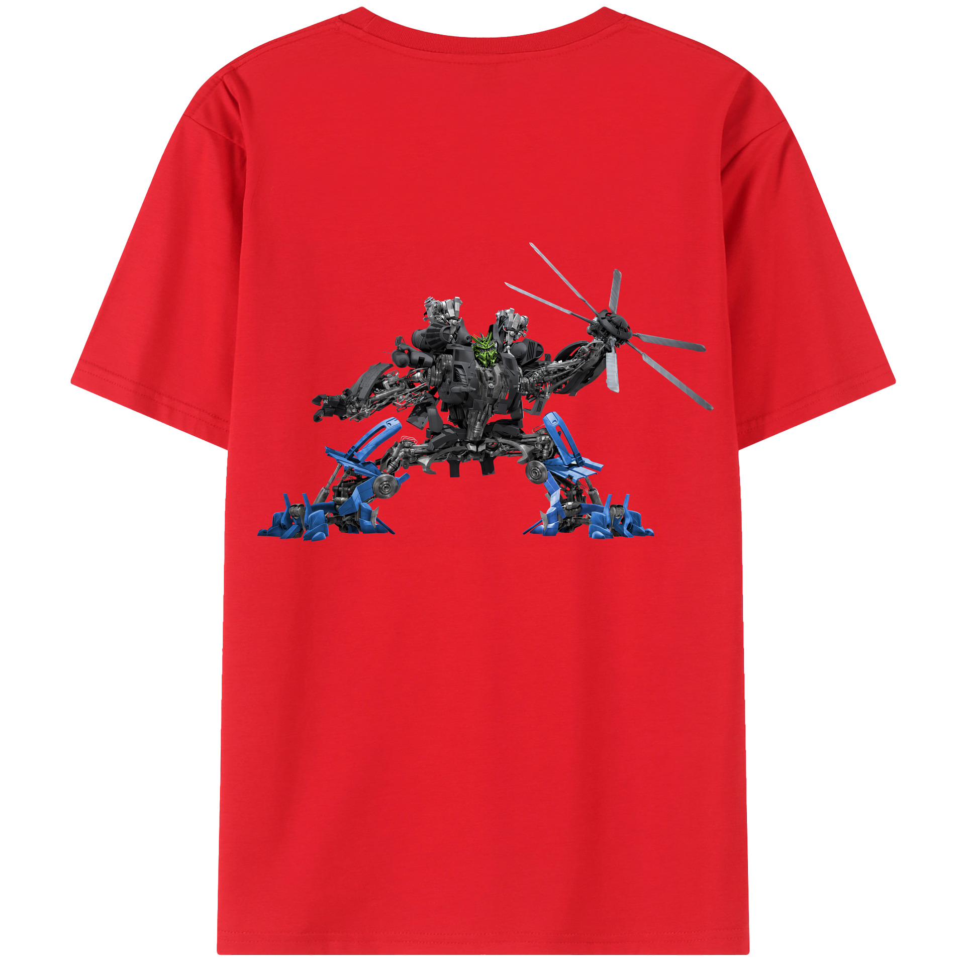 （画像用） Transformers トランスフォーマー 綿100％ メンズ半袖Tシャツ（バックプリント） 通気性