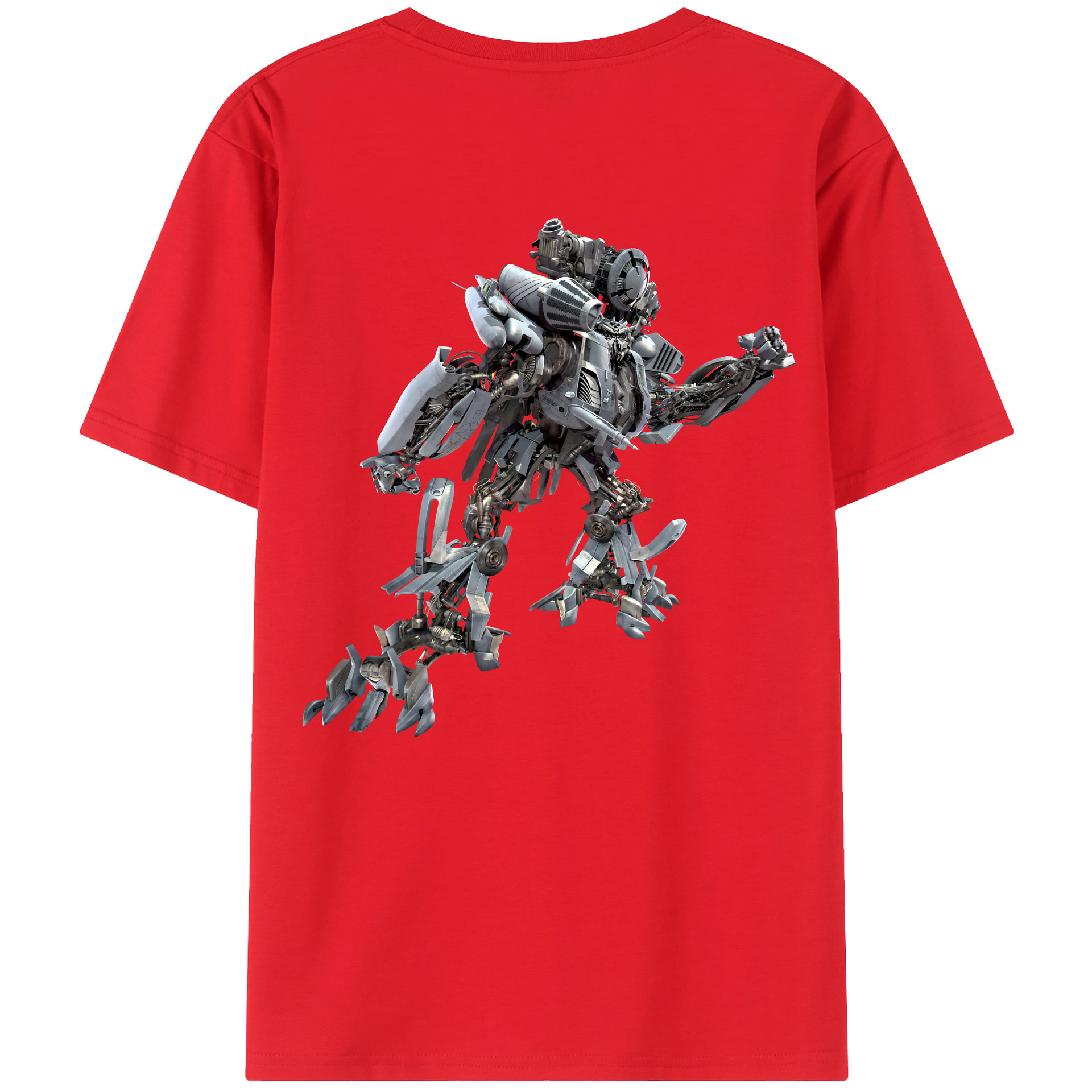 （画像用） Transformers トランスフォーマー 綿100％ メンズ半袖Tシャツ（バックプリント） 通気性