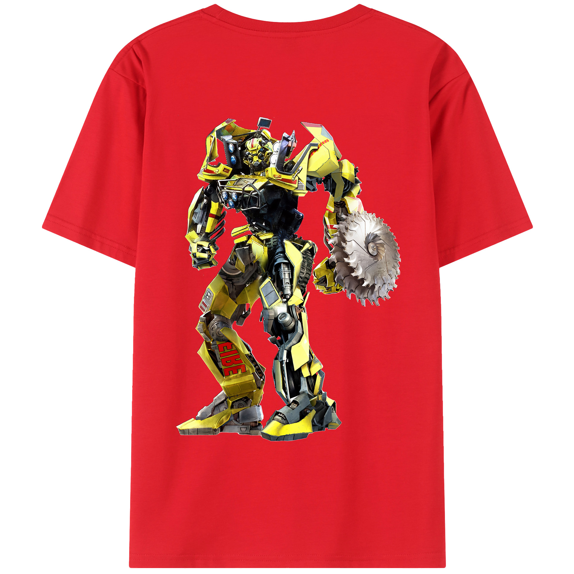 （画像用） Transformers トランスフォーマー 綿100％ メンズ半袖Tシャツ（バックプリント） 通気性
