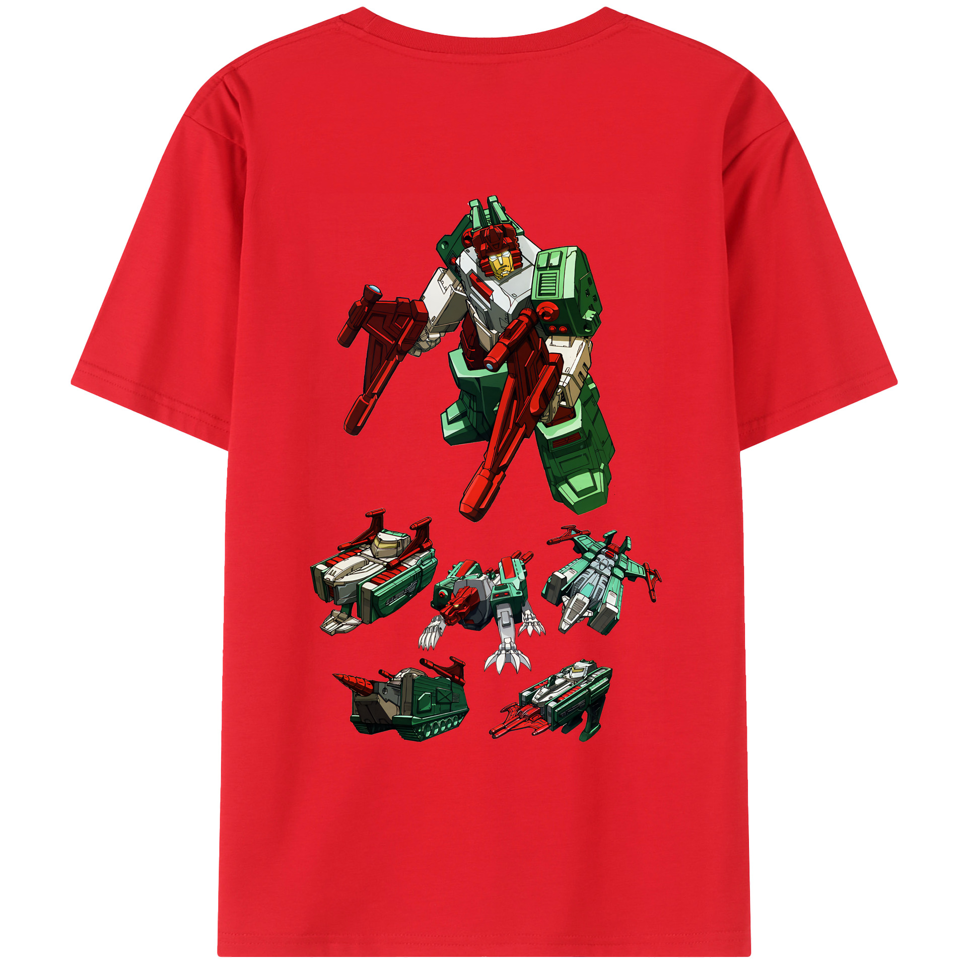 （画像用） Transformers トランスフォーマー 綿100％ メンズ半袖Tシャツ（バックプリント） 通気性