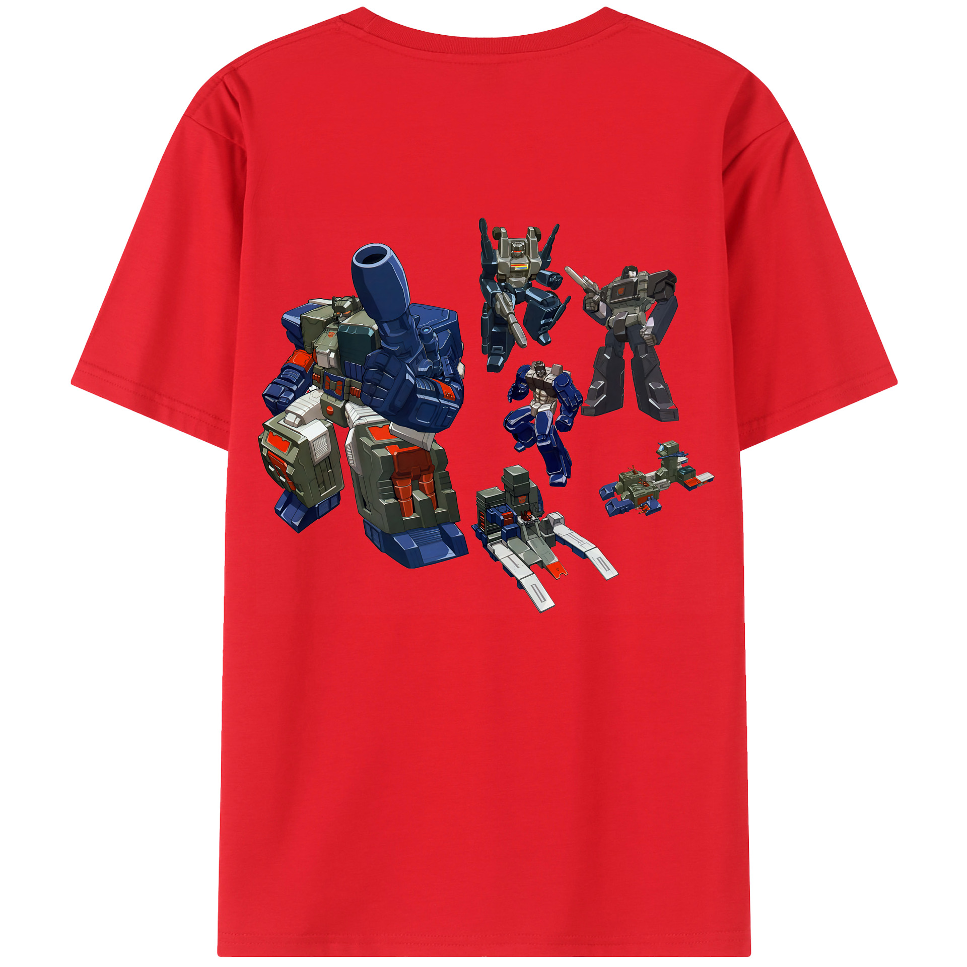 （画像用） Transformers トランスフォーマー 綿100％ メンズ半袖Tシャツ（バックプリント） 通気性