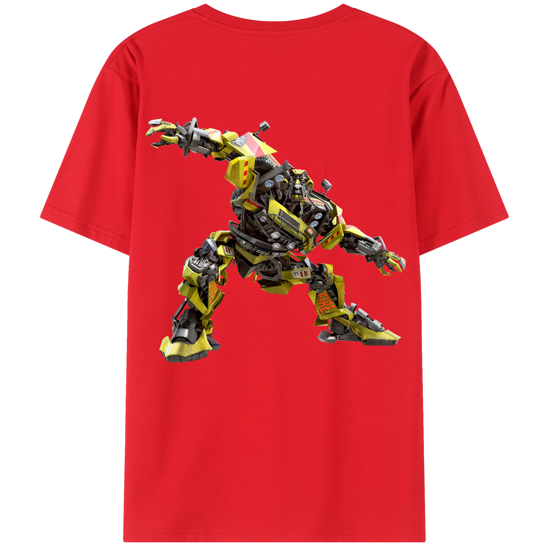 （画像用） Transformers トランスフォーマー 綿100％ メンズ半袖Tシャツ（バックプリント） 通気性