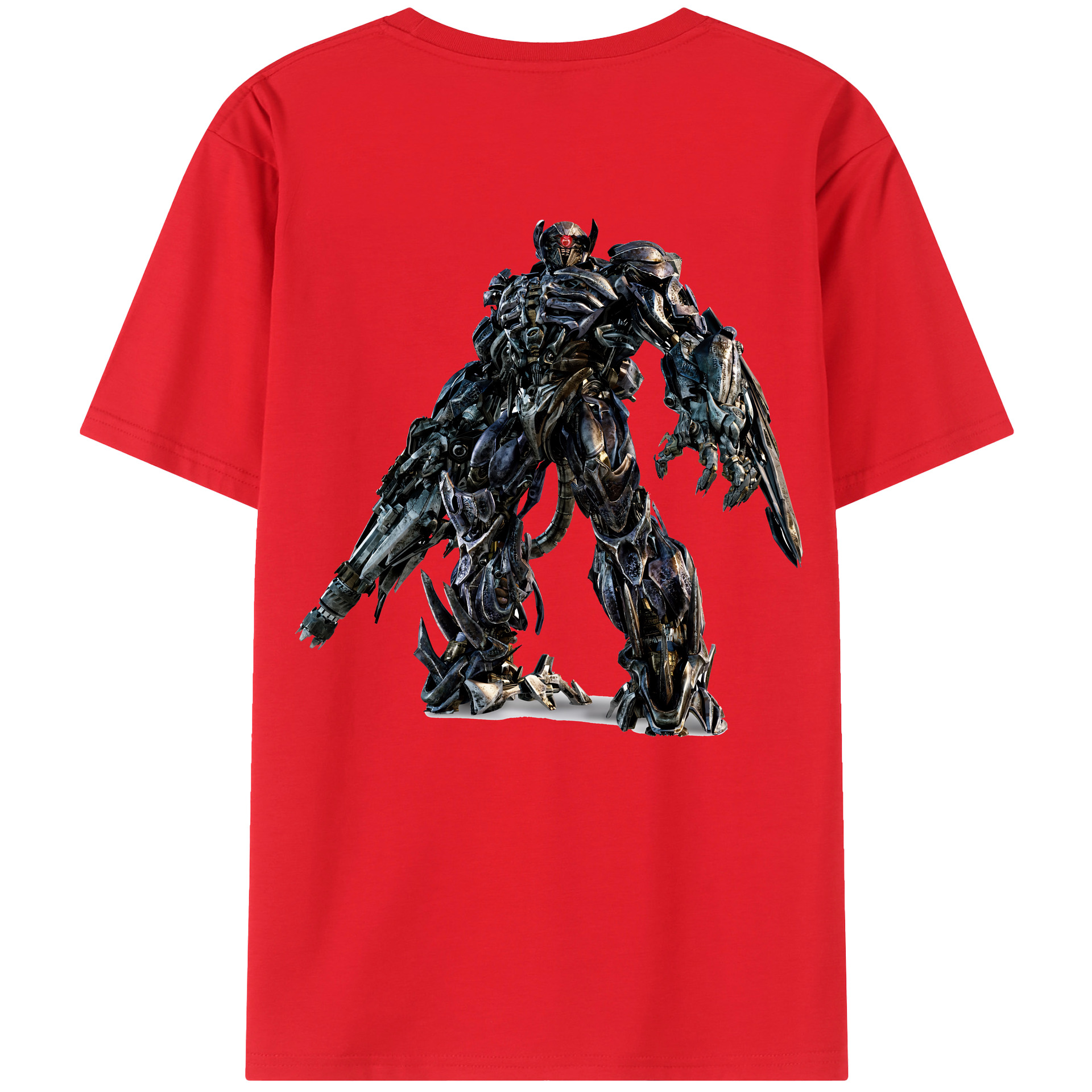 （画像用） Transformers トランスフォーマー 綿100％ メンズ半袖Tシャツ（バックプリント） 通気性