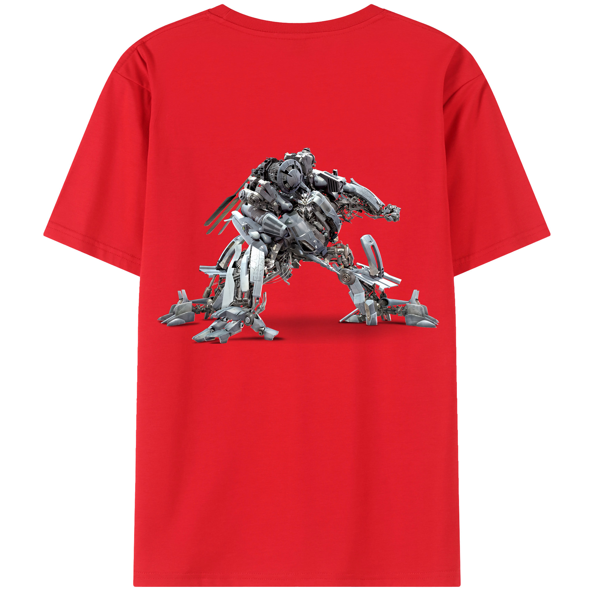 （画像用） Transformers トランスフォーマー 綿100％ メンズ半袖Tシャツ（バックプリント） 通気性