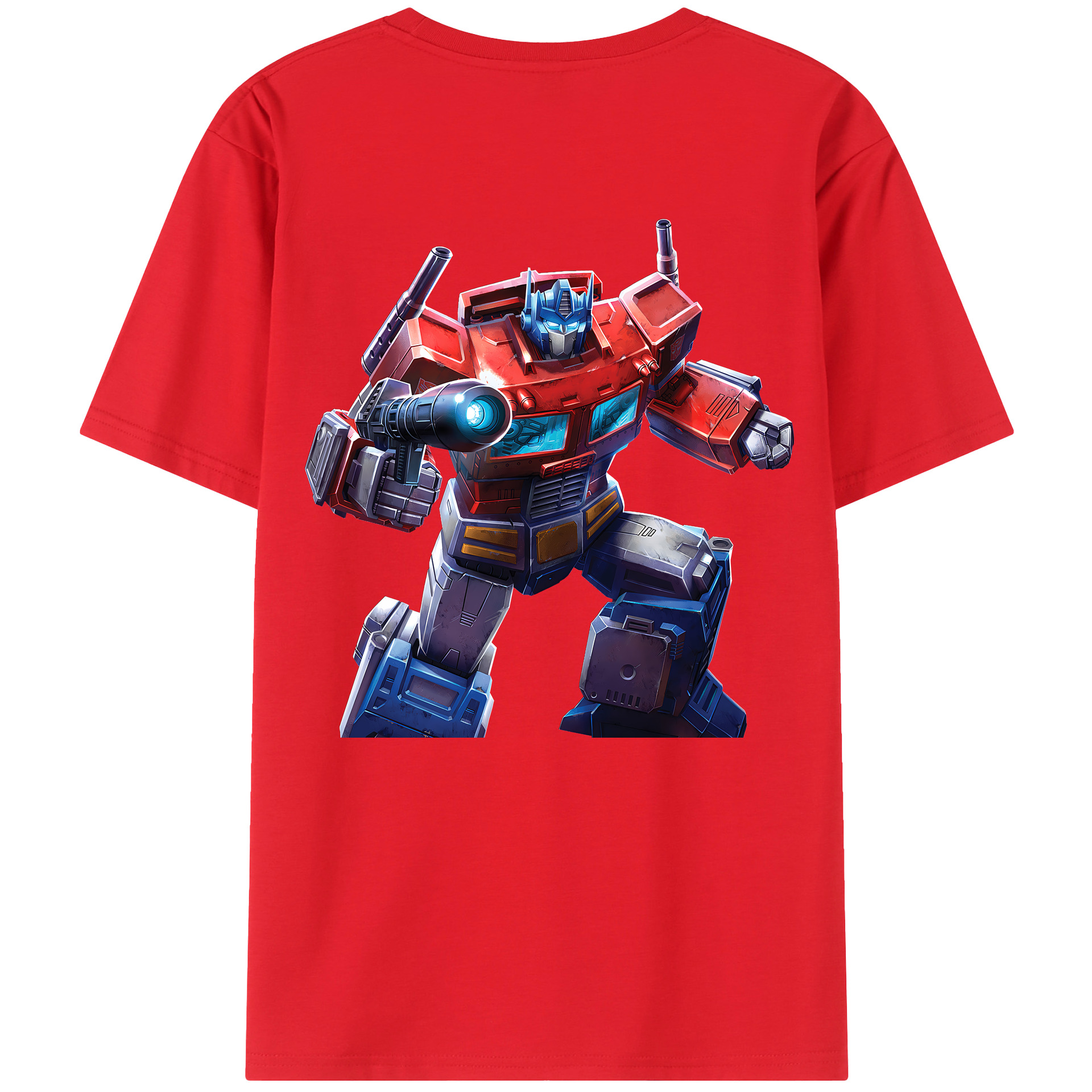 （画像用） Transformers トランスフォーマー 綿100％ メンズ半袖Tシャツ（バックプリント） 通気性