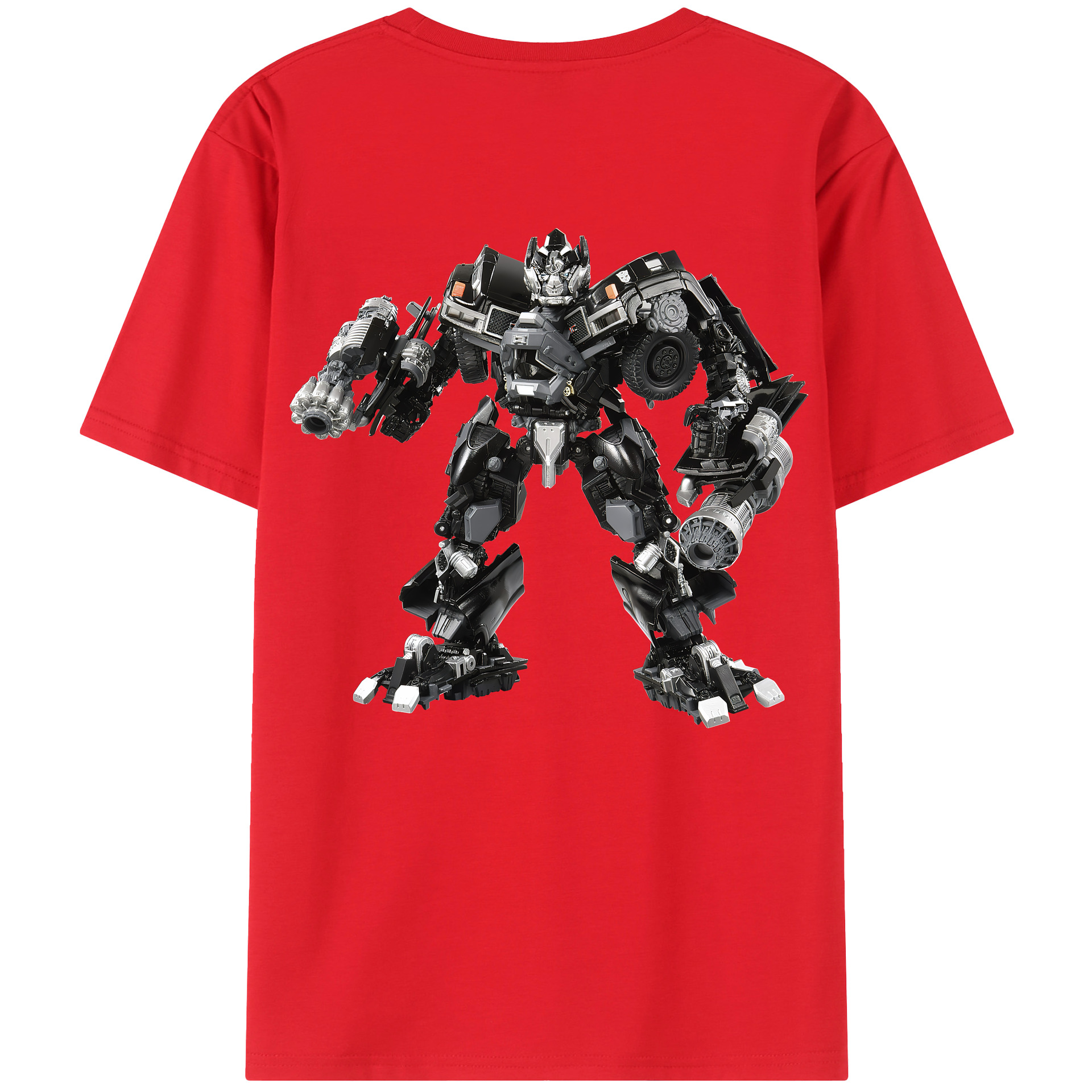（画像用） Transformers トランスフォーマー 綿100％ メンズ半袖Tシャツ（バックプリント） 通気性