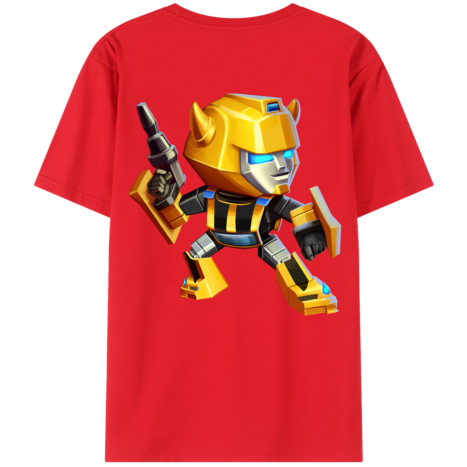 （画像用） Transformers トランスフォーマー 綿100％ メンズ半袖Tシャツ（バックプリント） 通気性