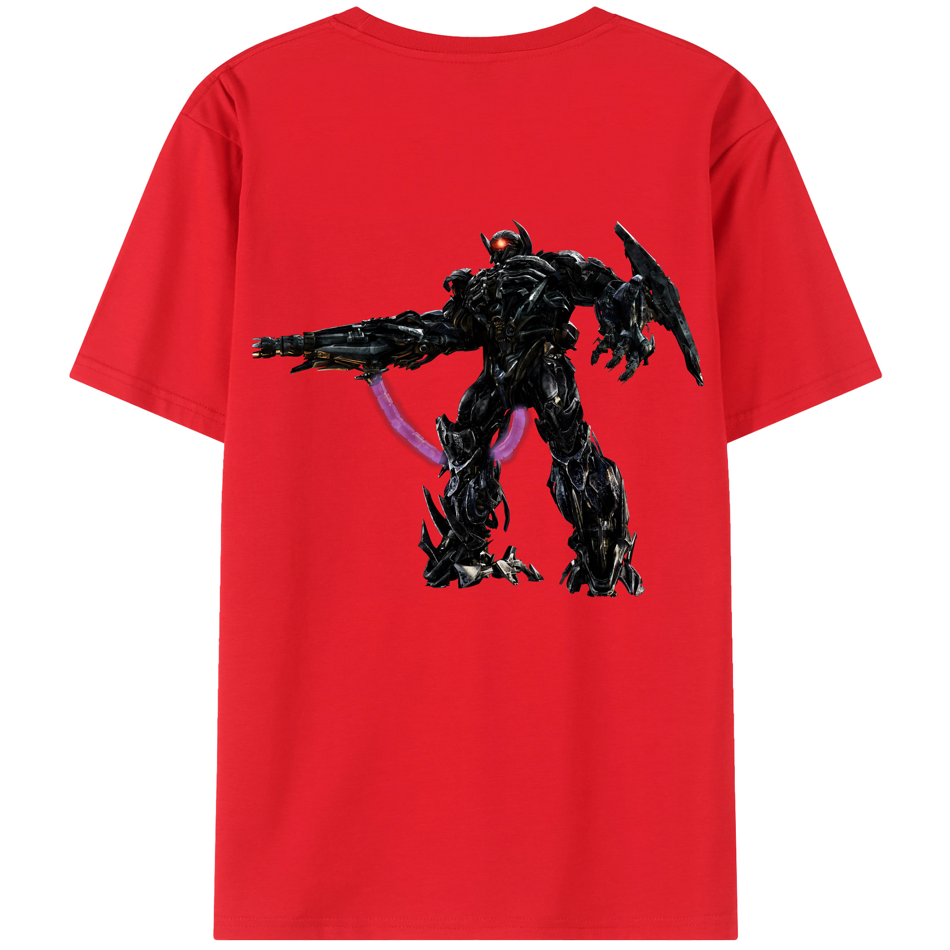 （画像用） Transformers トランスフォーマー 綿100％ メンズ半袖Tシャツ（バックプリント） 通気性