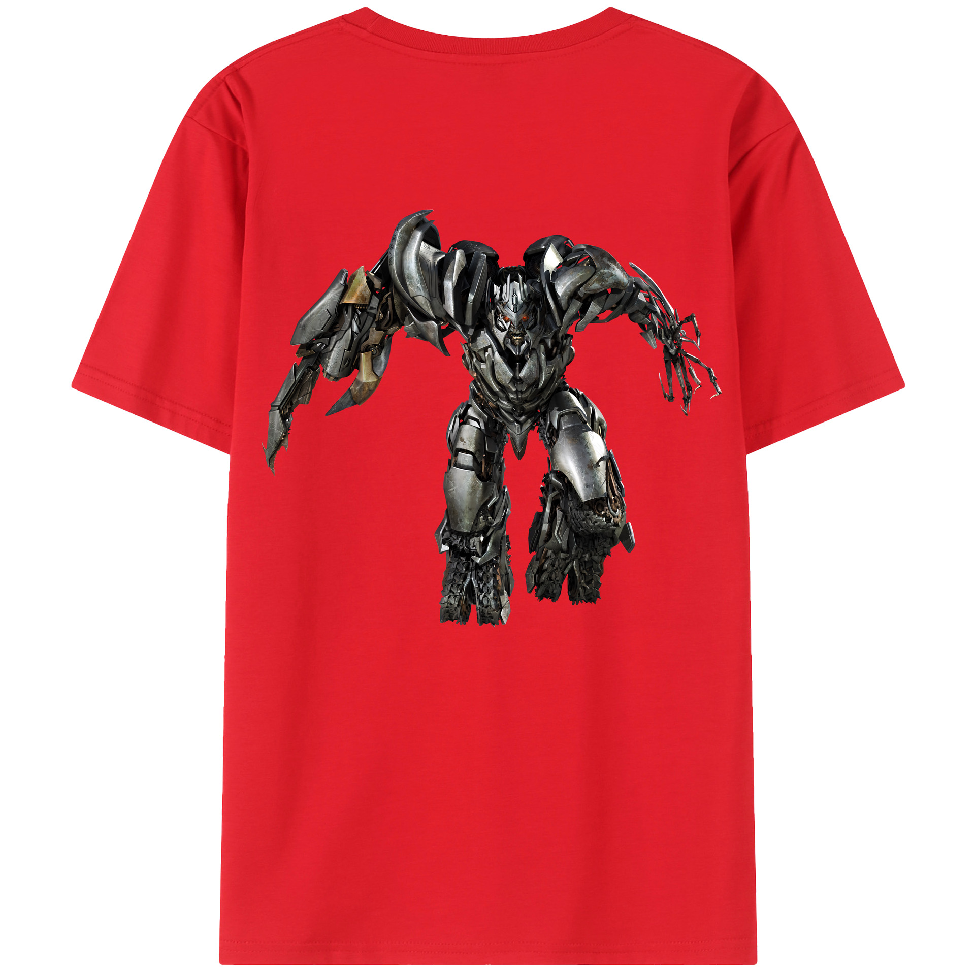 （画像用） Transformers トランスフォーマー 綿100％ メンズ半袖Tシャツ（バックプリント） 通気性