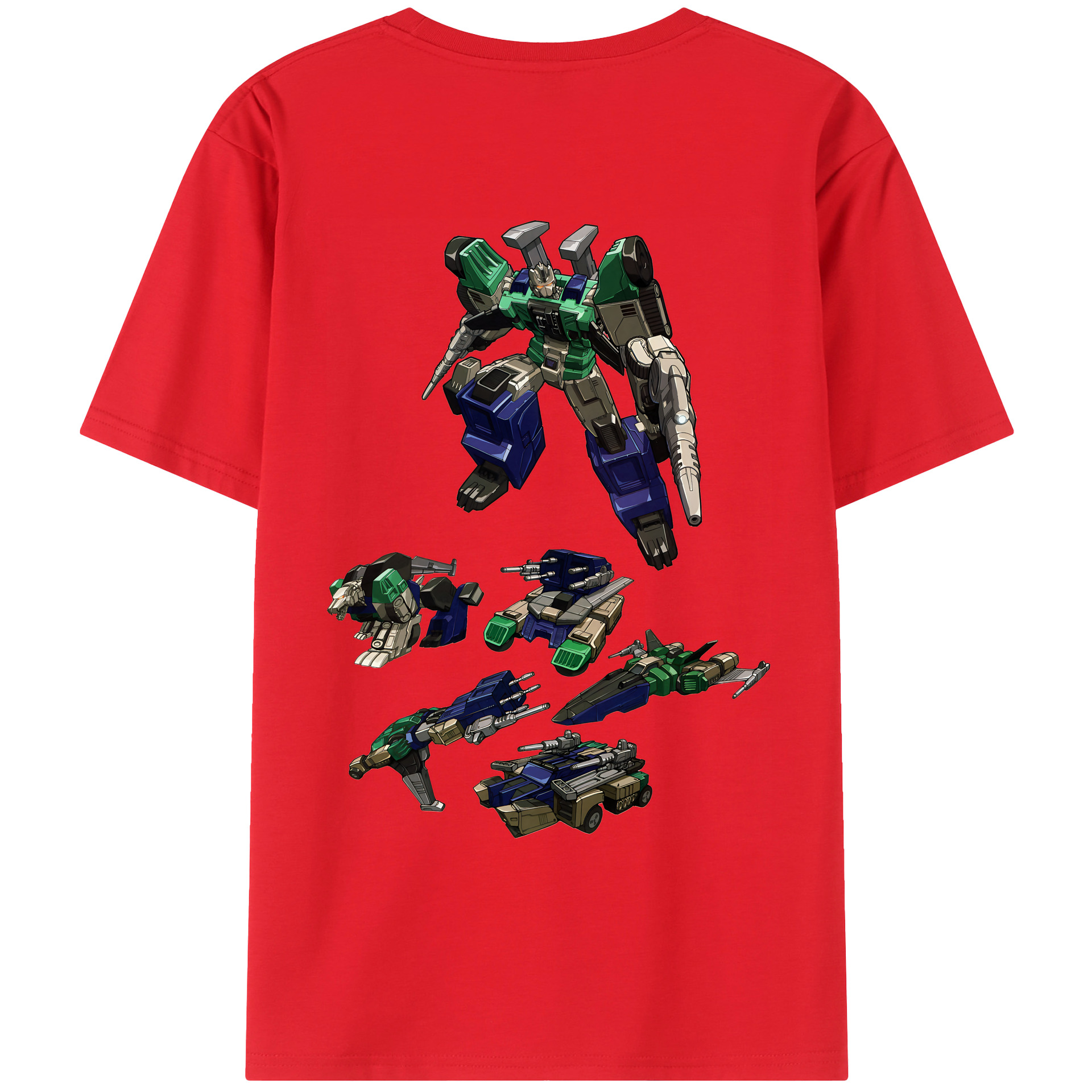 （画像用） Transformers トランスフォーマー 綿100％ メンズ半袖Tシャツ（バックプリント） 通気性