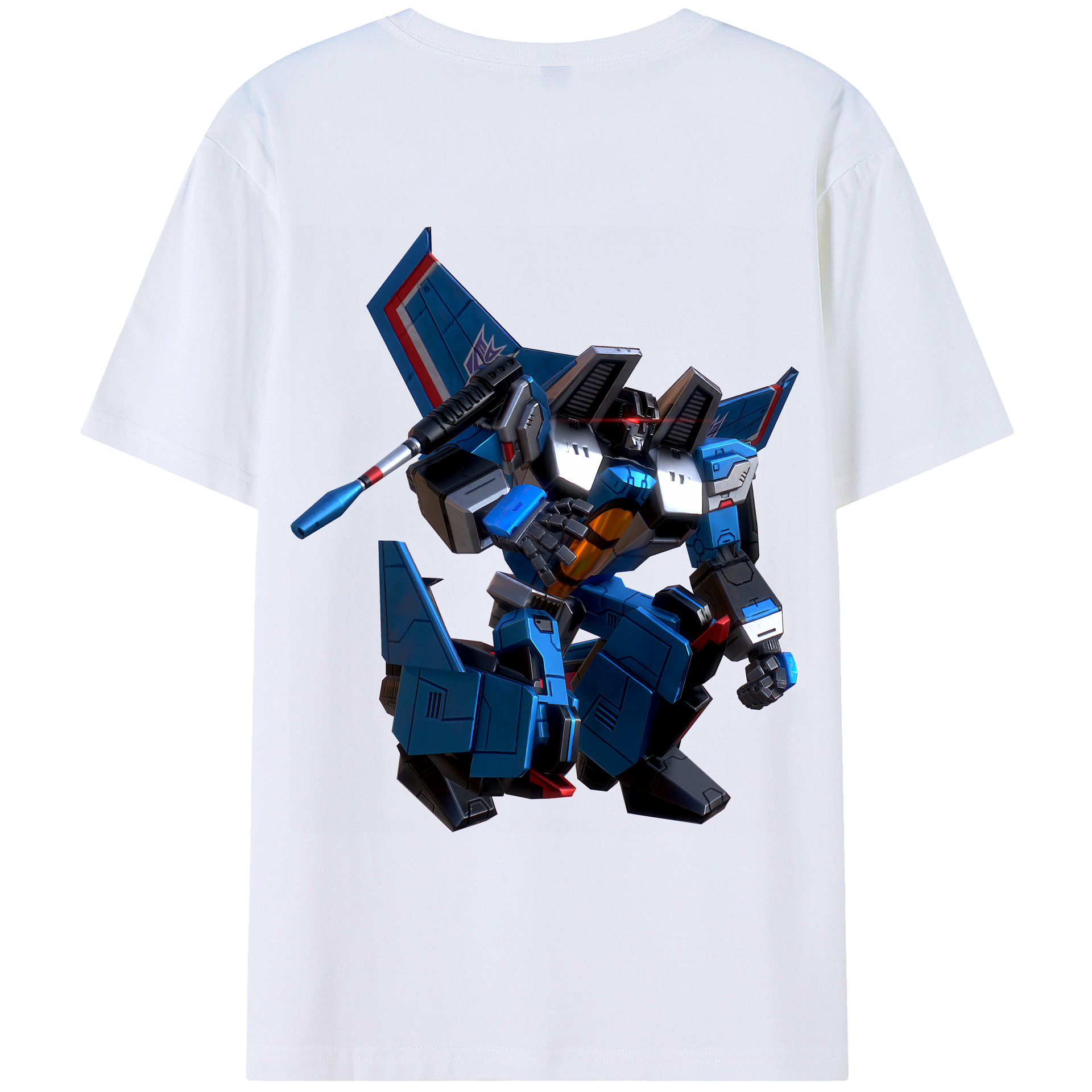 （画像用） Transformers トランスフォーマー 綿100％ メンズ半袖Tシャツ（バックプリント） 通気性