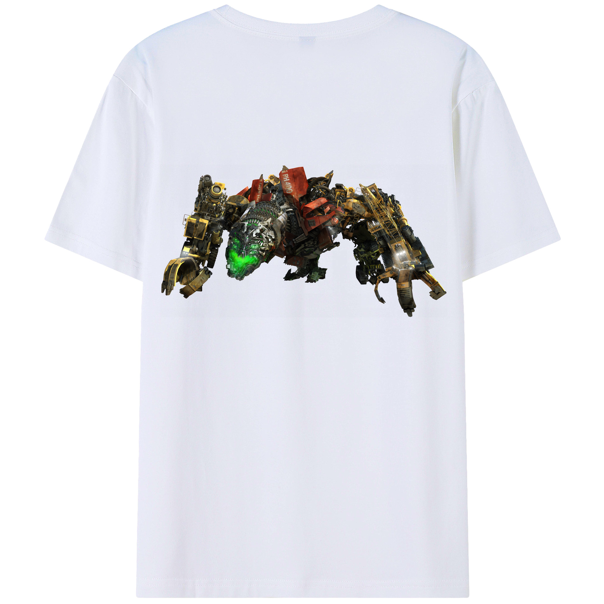 （画像用） Transformers トランスフォーマー 綿100％ メンズ半袖Tシャツ（バックプリント） 通気性