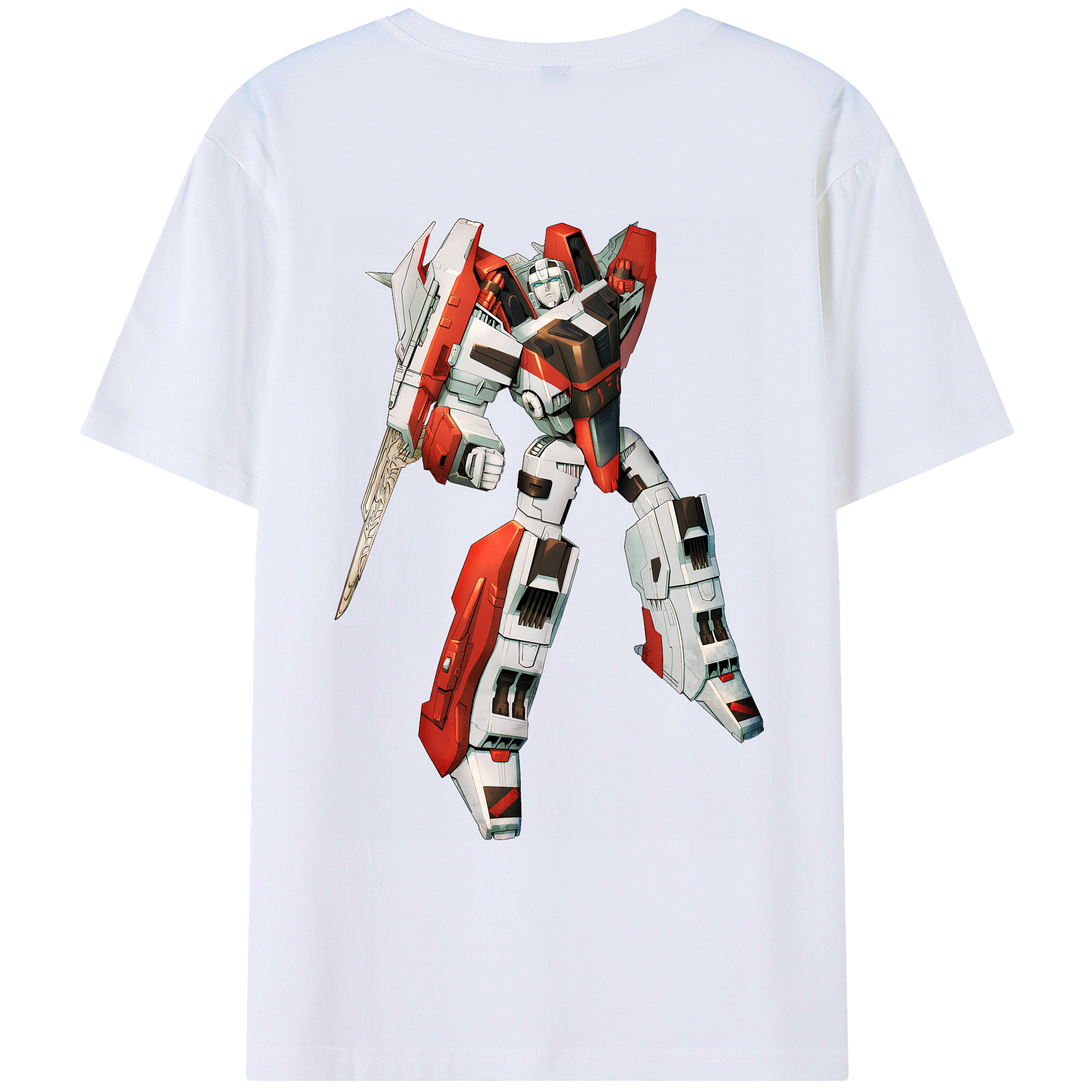（画像用） Transformers トランスフォーマー 綿100％ メンズ半袖Tシャツ（バックプリント） 通気性
