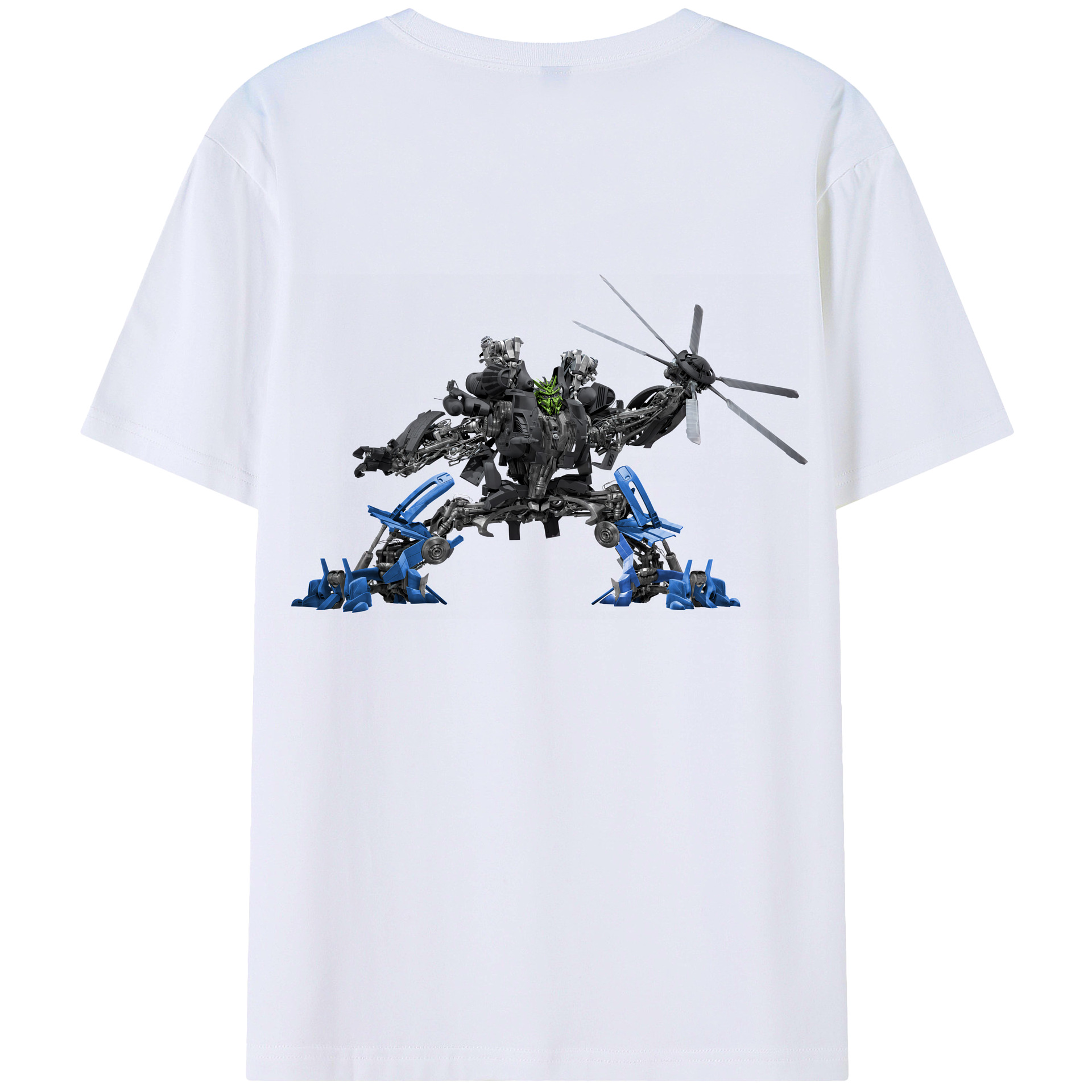 （画像用） Transformers トランスフォーマー 綿100％ メンズ半袖Tシャツ（バックプリント） 通気性