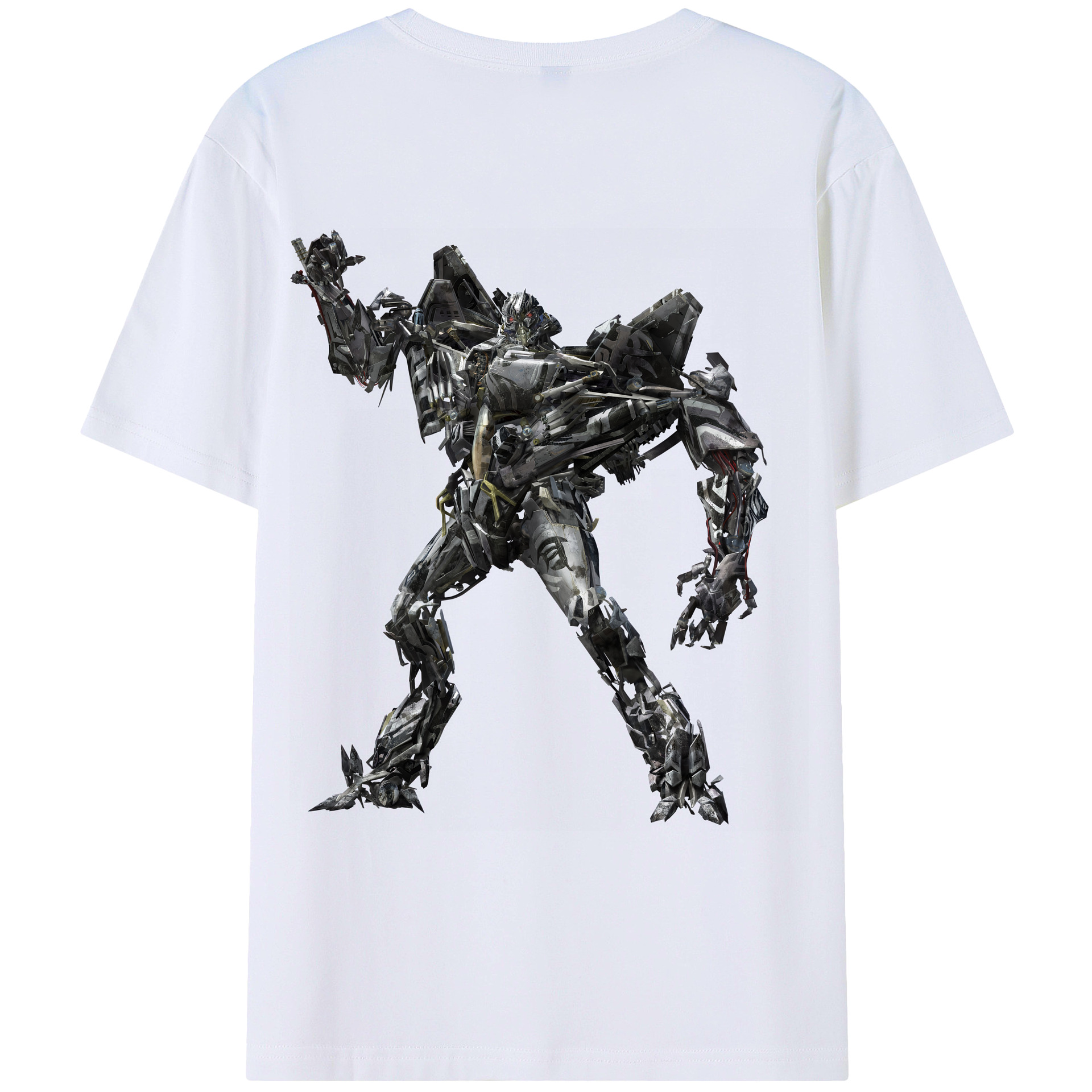 （画像用） Transformers トランスフォーマー 綿100％ メンズ半袖Tシャツ（バックプリント） 通気性