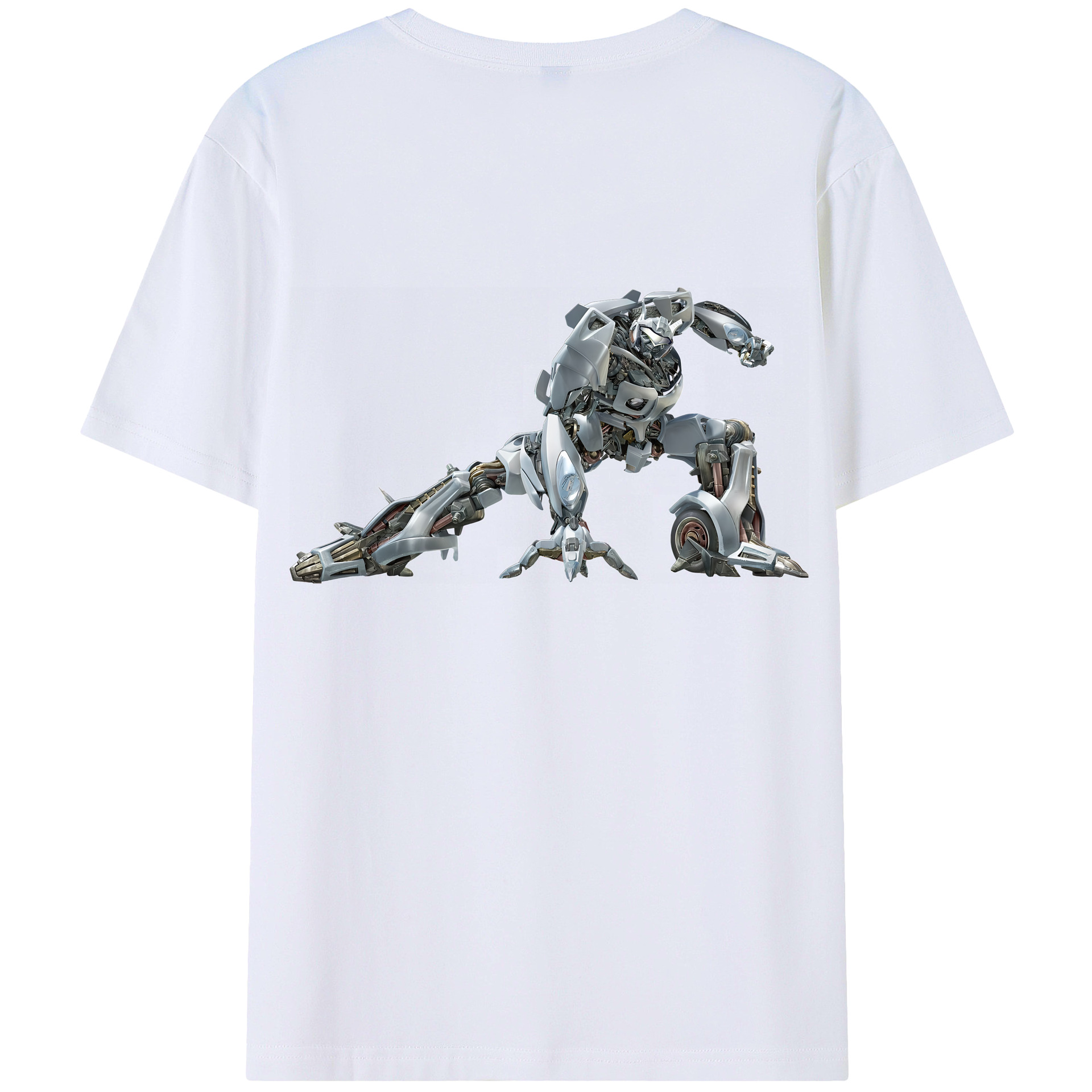 （画像用） Transformers トランスフォーマー 綿100％ メンズ半袖Tシャツ（バックプリント） 通気性