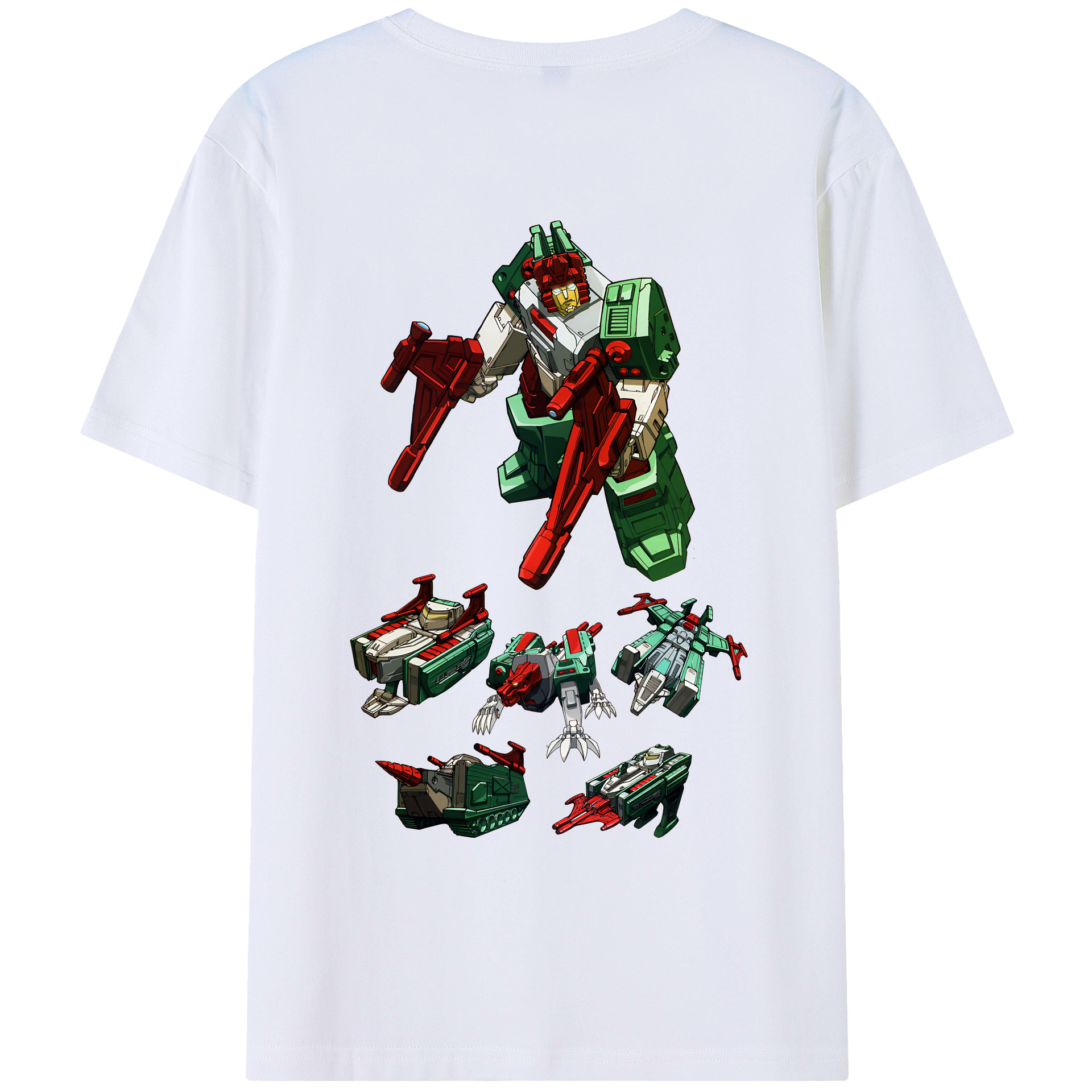 （画像用） Transformers トランスフォーマー 綿100％ メンズ半袖Tシャツ（バックプリント） 通気性