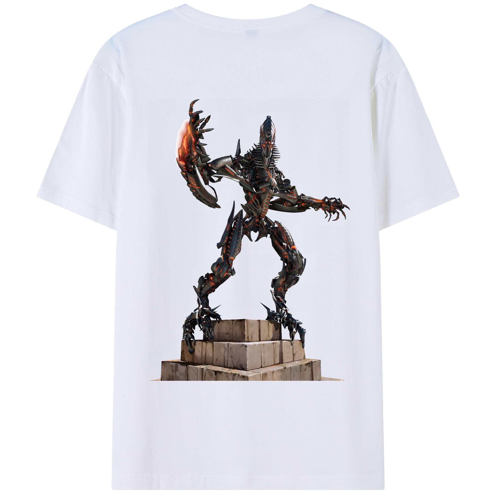 （画像用） Transformers トランスフォーマー 綿100％ メンズ半袖Tシャツ（バックプリント） 通気性