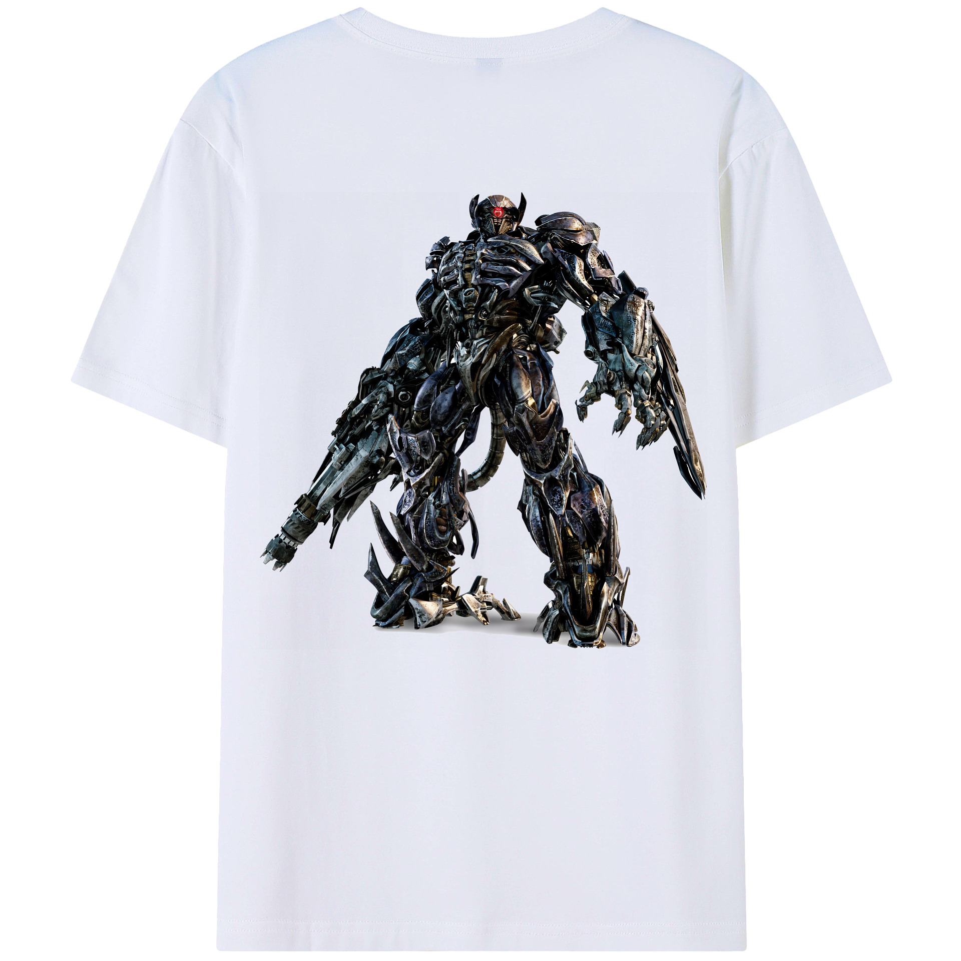（画像用） Transformers トランスフォーマー 綿100％ メンズ半袖Tシャツ（バックプリント） 通気性
