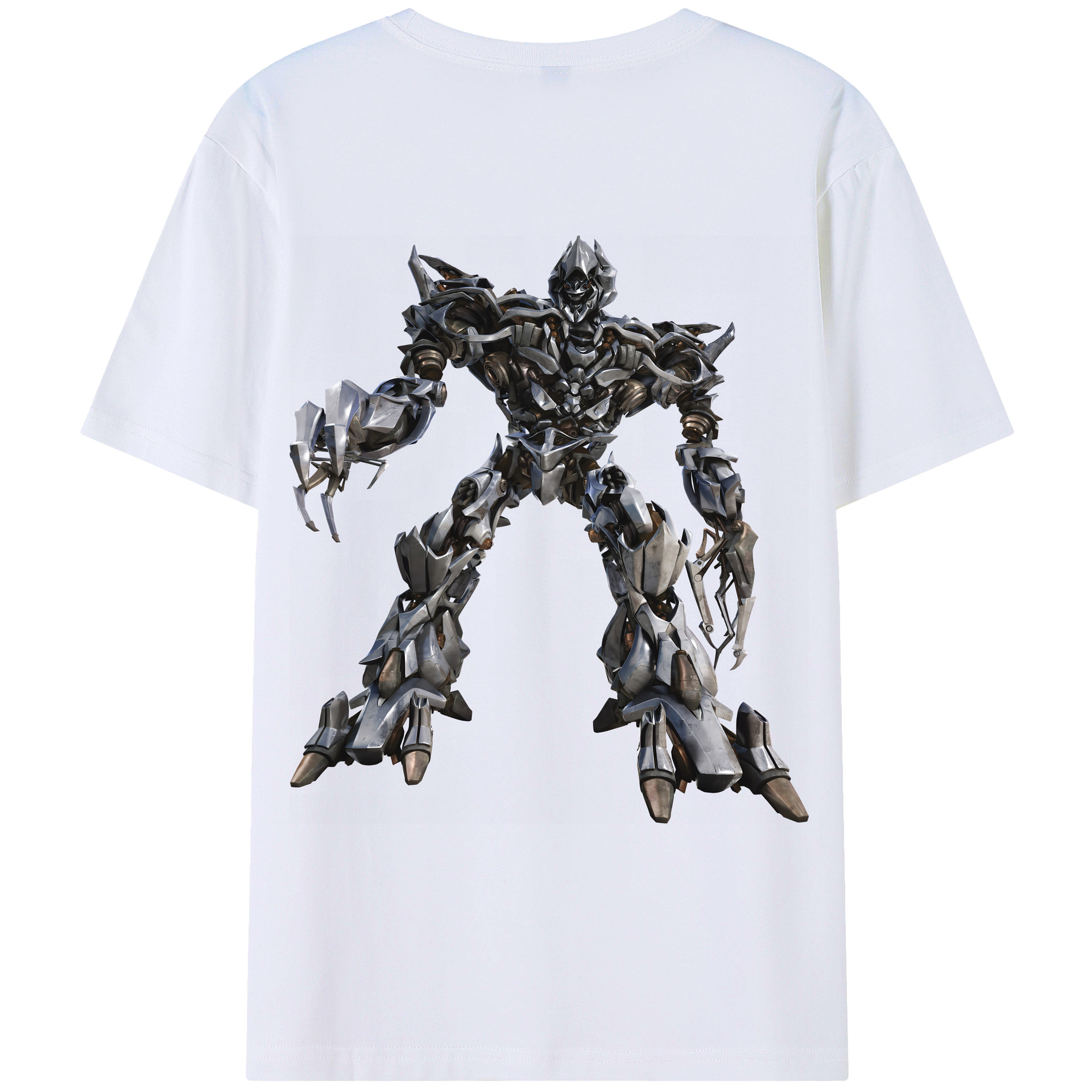 （画像用） Transformers トランスフォーマー 綿100％ メンズ半袖Tシャツ（バックプリント） 通気性