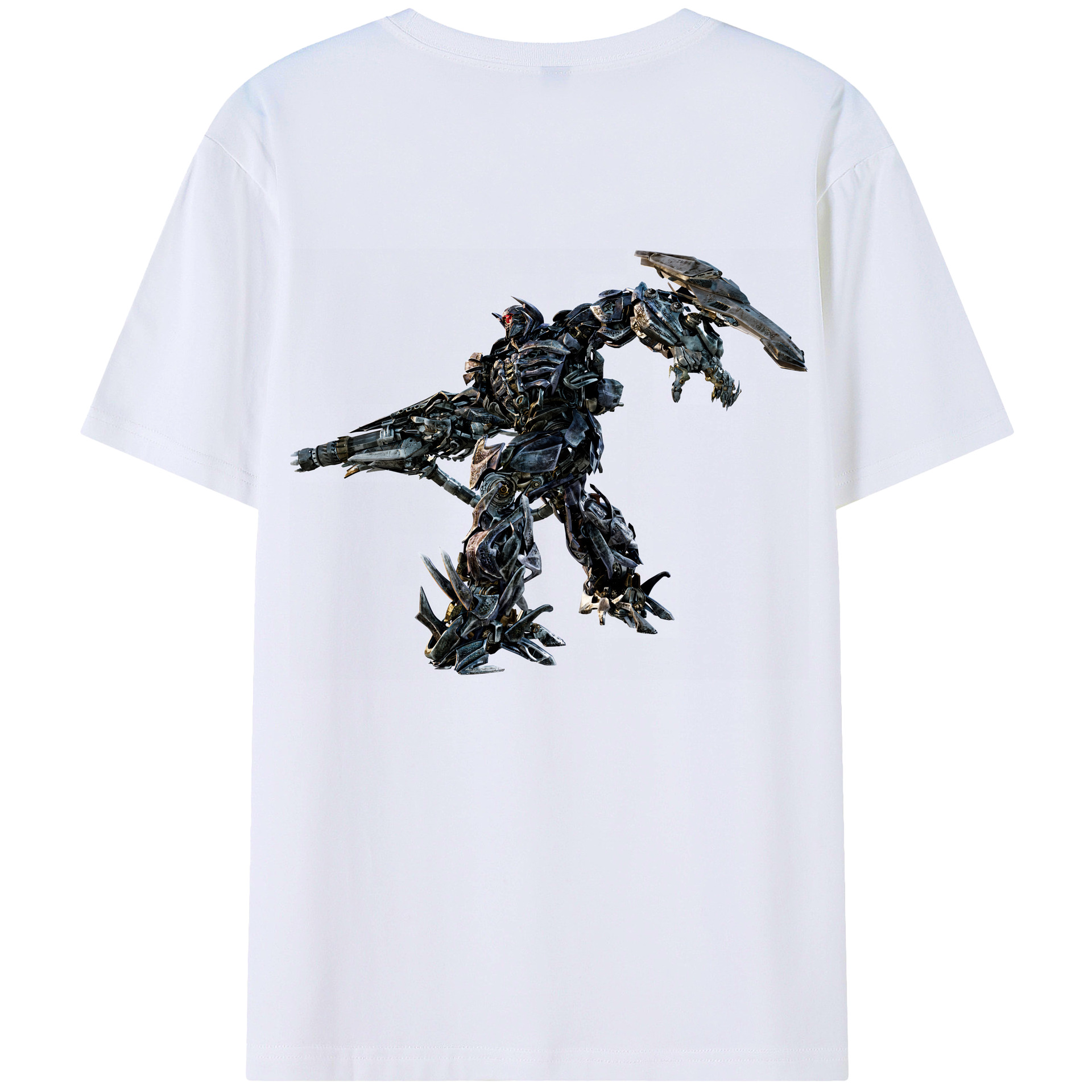 （画像用） Transformers トランスフォーマー 綿100％ メンズ半袖Tシャツ（バックプリント） 通気性