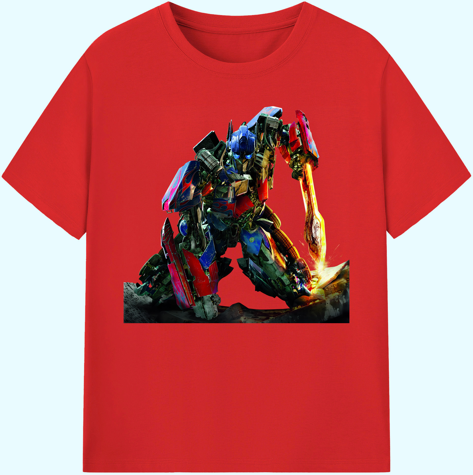 （画像用） Transformers トランスフォーマー 綿100％ メンズ半袖Tシャツ｜肌触りやわらか＆通気性