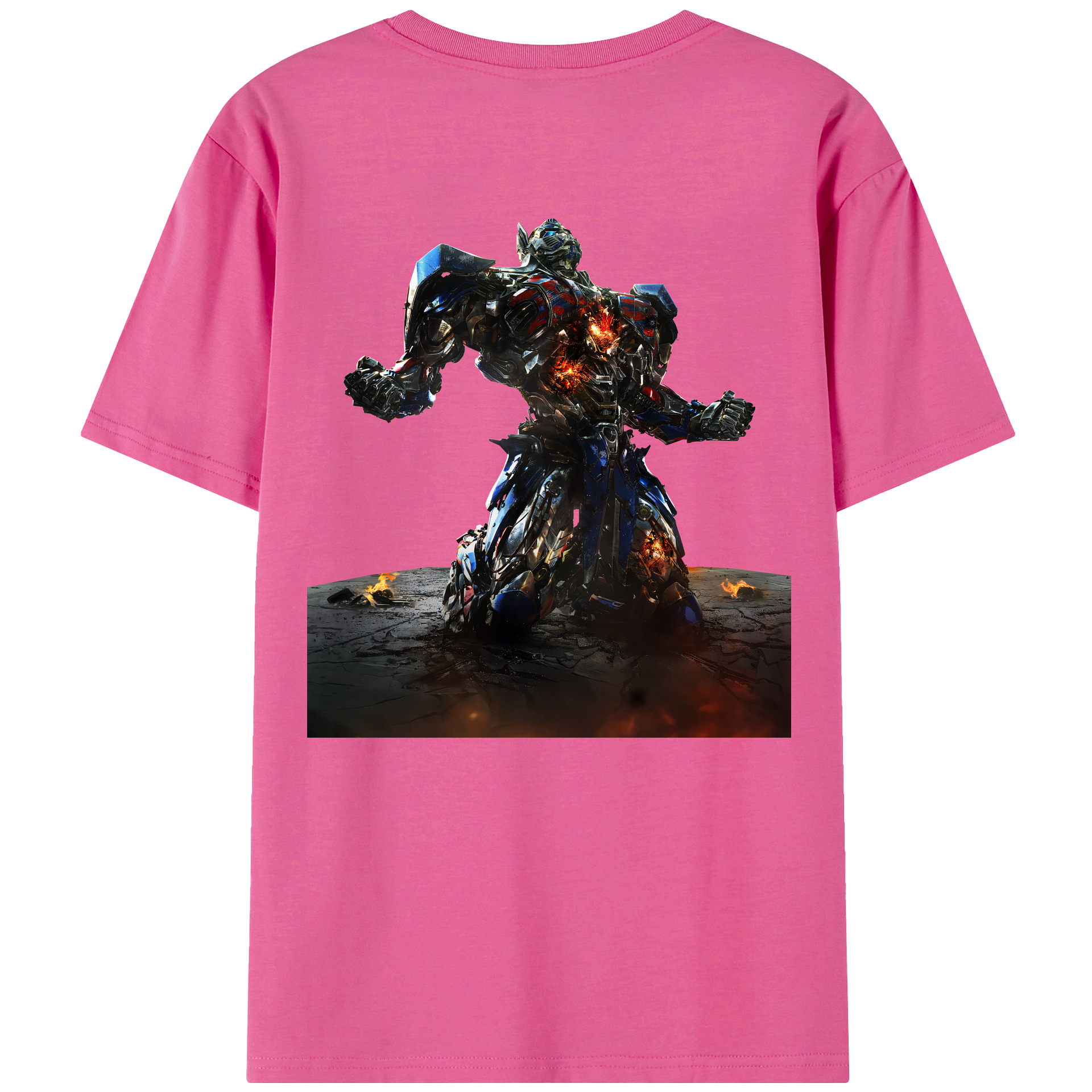 （画像用） Transformers トランスフォーマー レディース半袖Tシャツ(バックプリント)