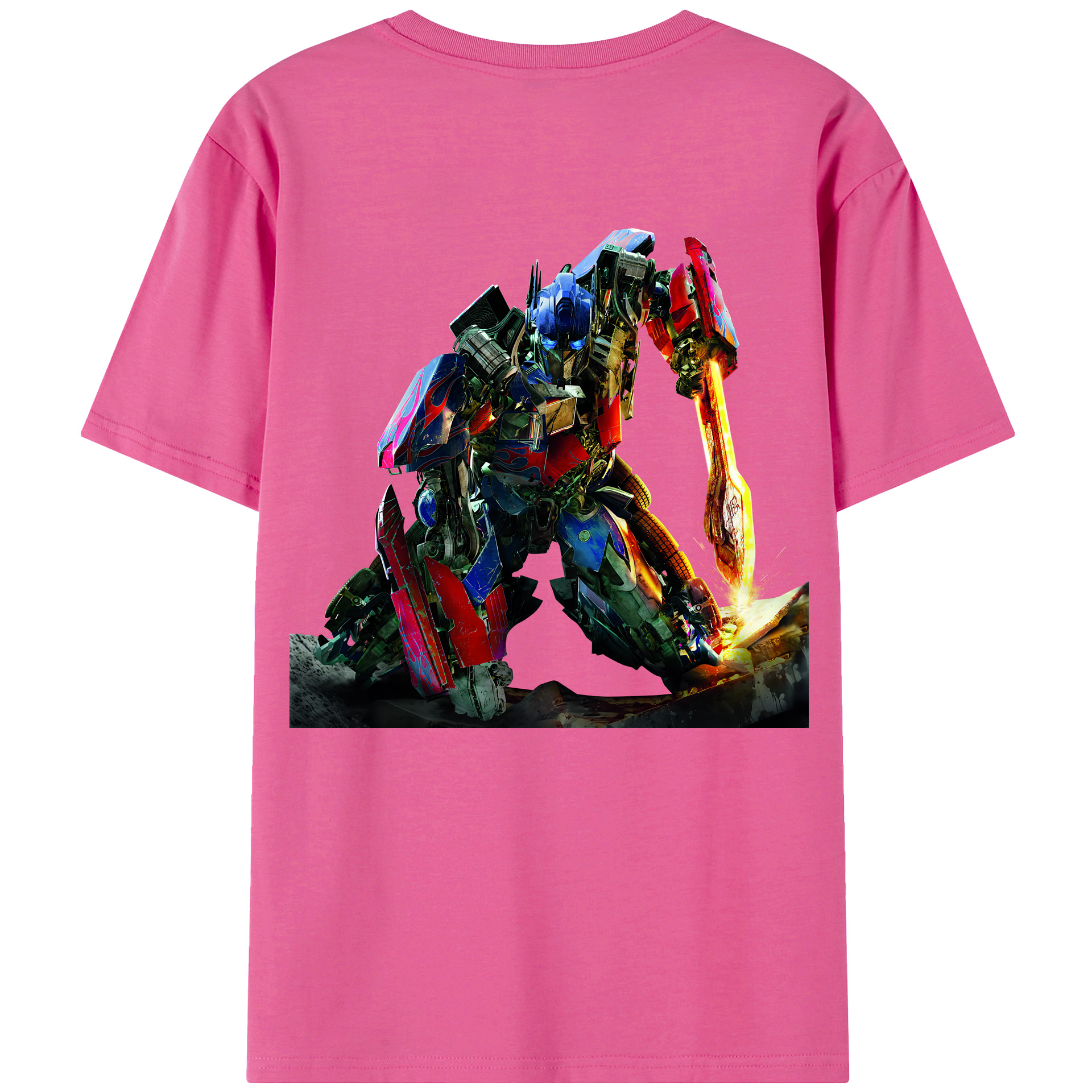 （画像用） Transformers トランスフォーマー レディース半袖Tシャツ(バックプリント)