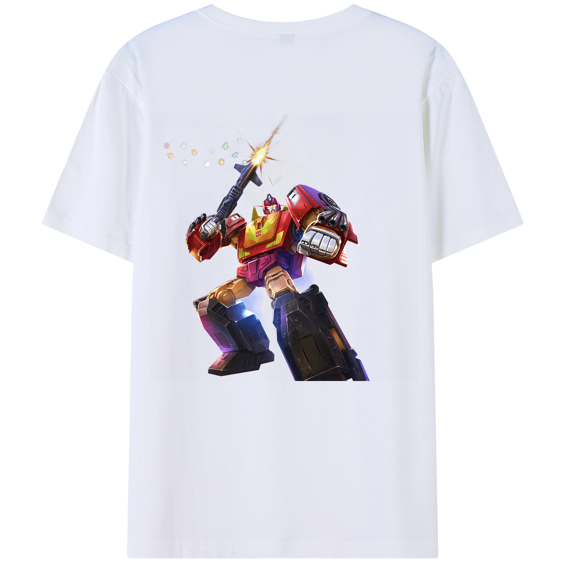 （画像用） Transformers トランスフォーマー レディース半袖Tシャツ(バックプリント)