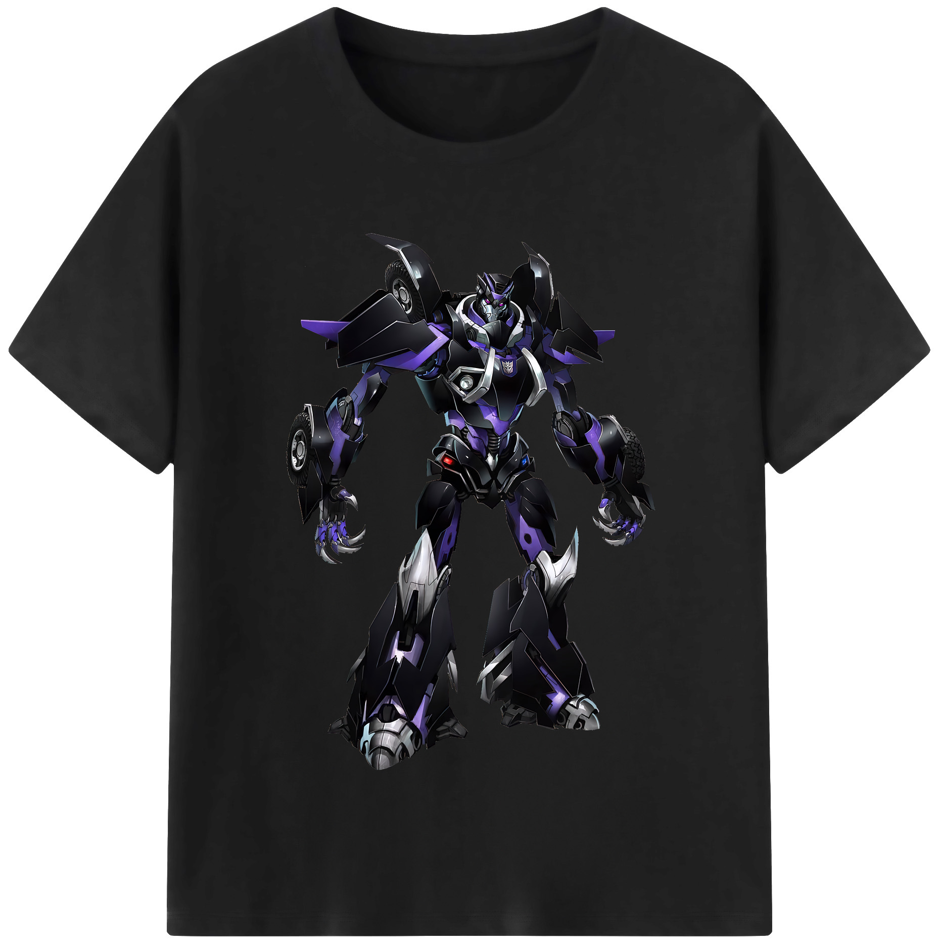 （画像用） Transformers トランスフォーマー レディースカジュアルプリントTシャツ（綿100％）