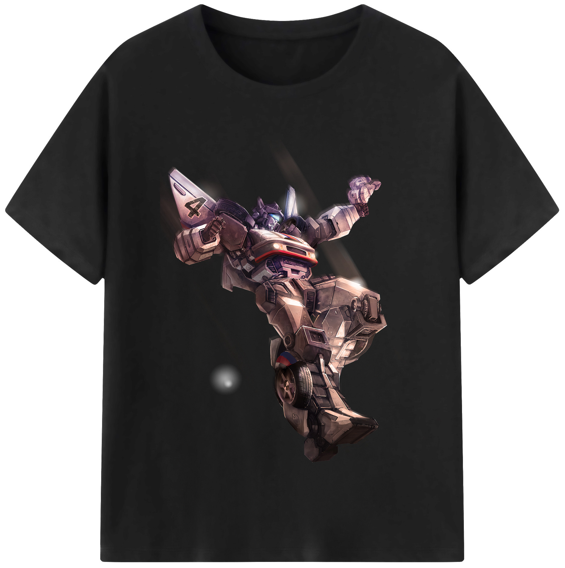 （画像用） Transformers トランスフォーマー レディースカジュアルプリントTシャツ（綿100％）