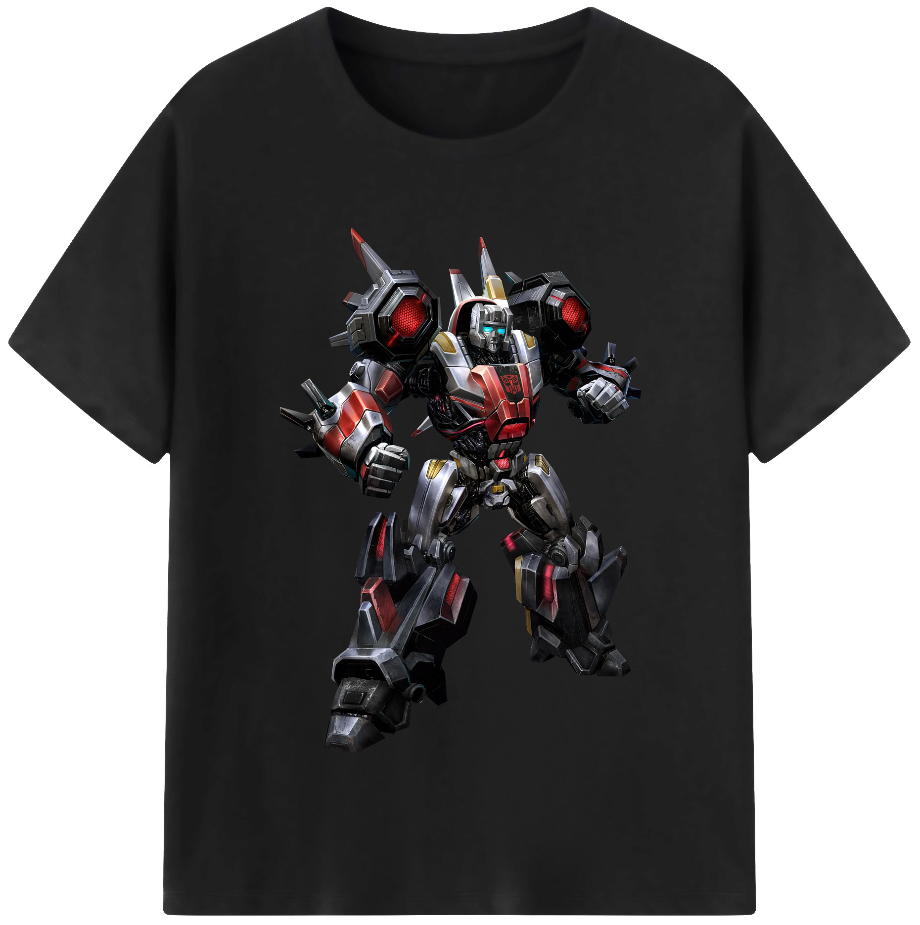 （画像用） Transformers トランスフォーマー レディースカジュアルプリントTシャツ（綿100％）