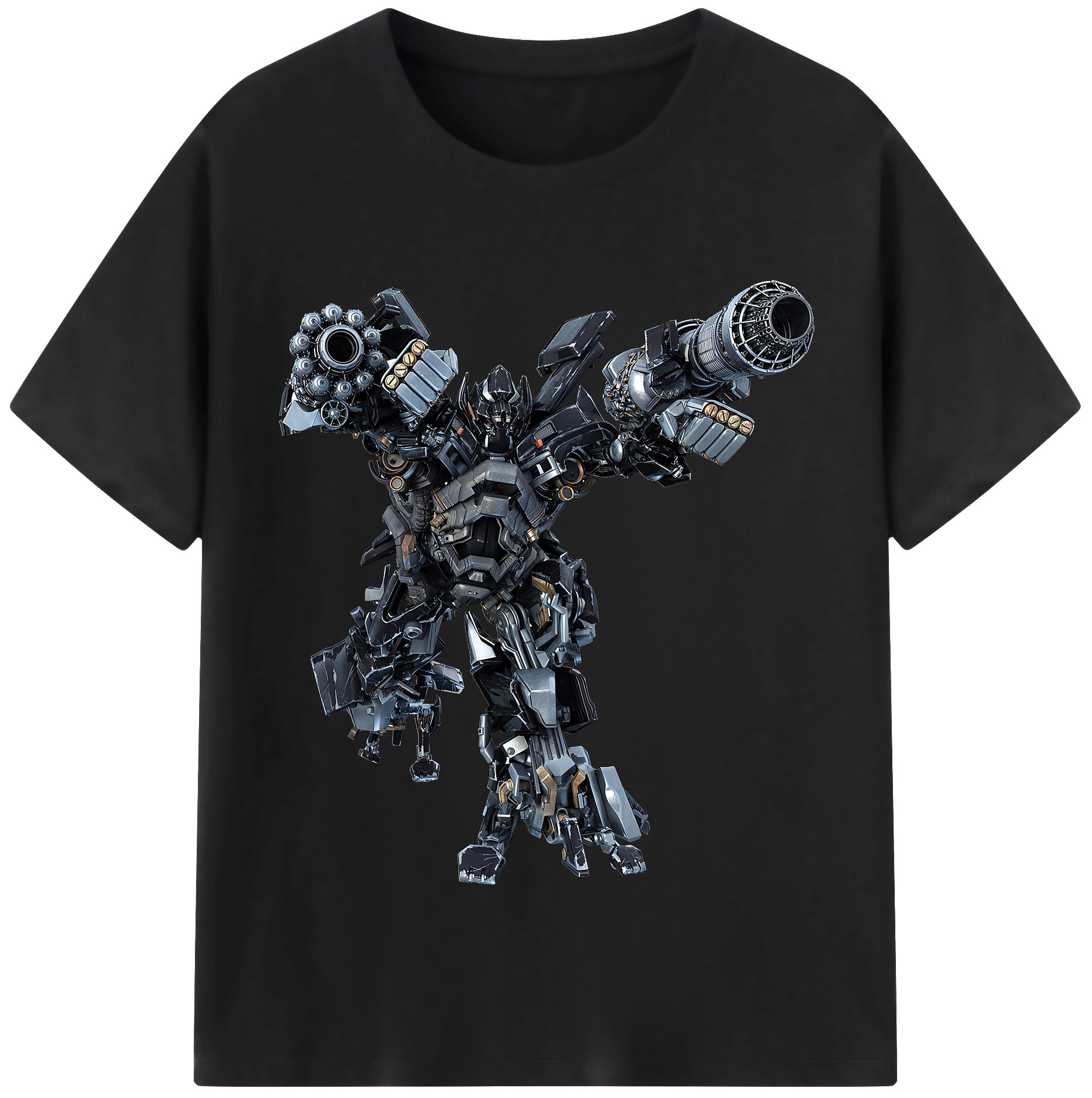 （画像用） Transformers トランスフォーマー レディースカジュアルプリントTシャツ（綿100％）