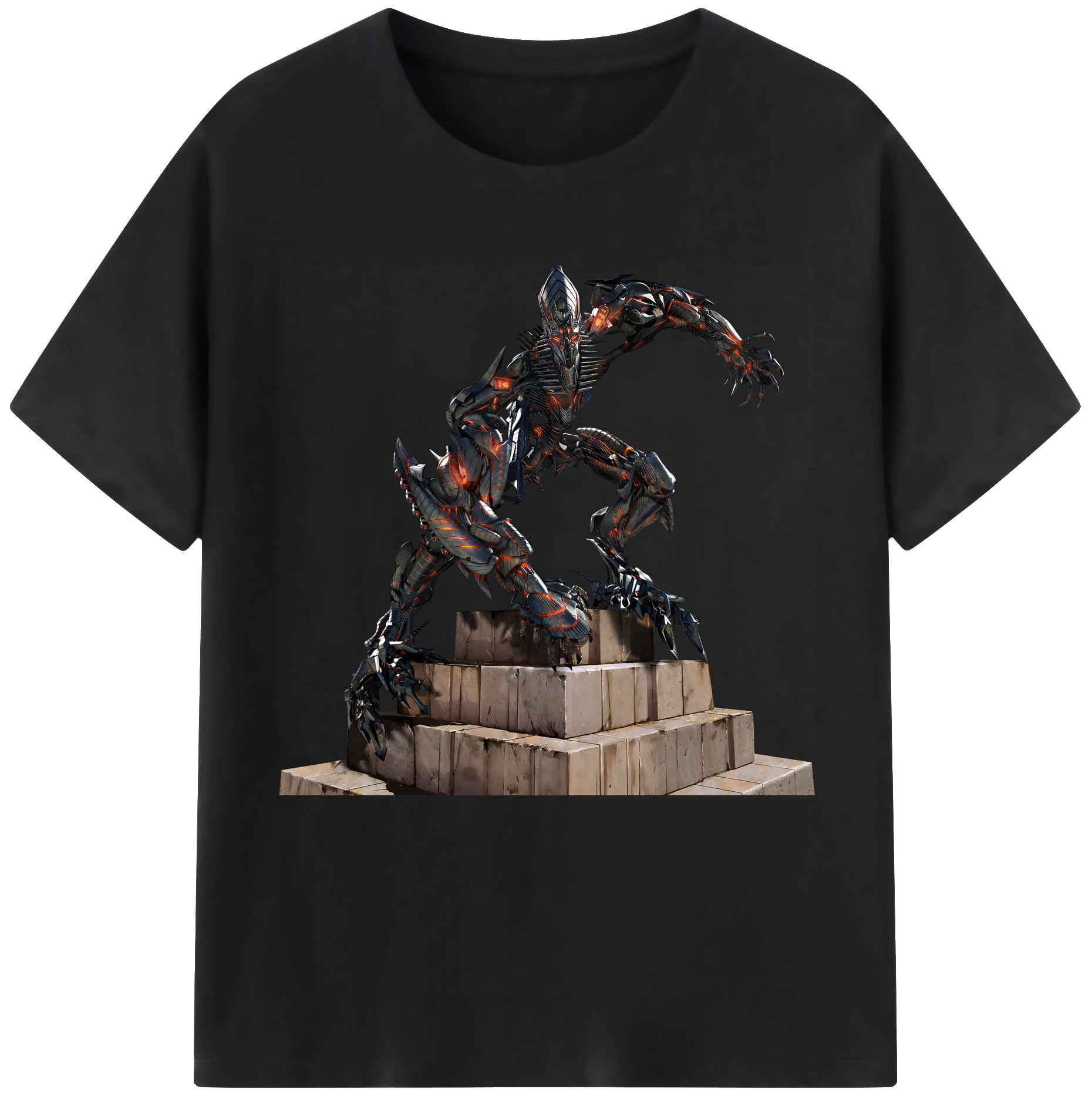 （画像用） Transformers トランスフォーマー レディースカジュアルプリントTシャツ（綿100％）